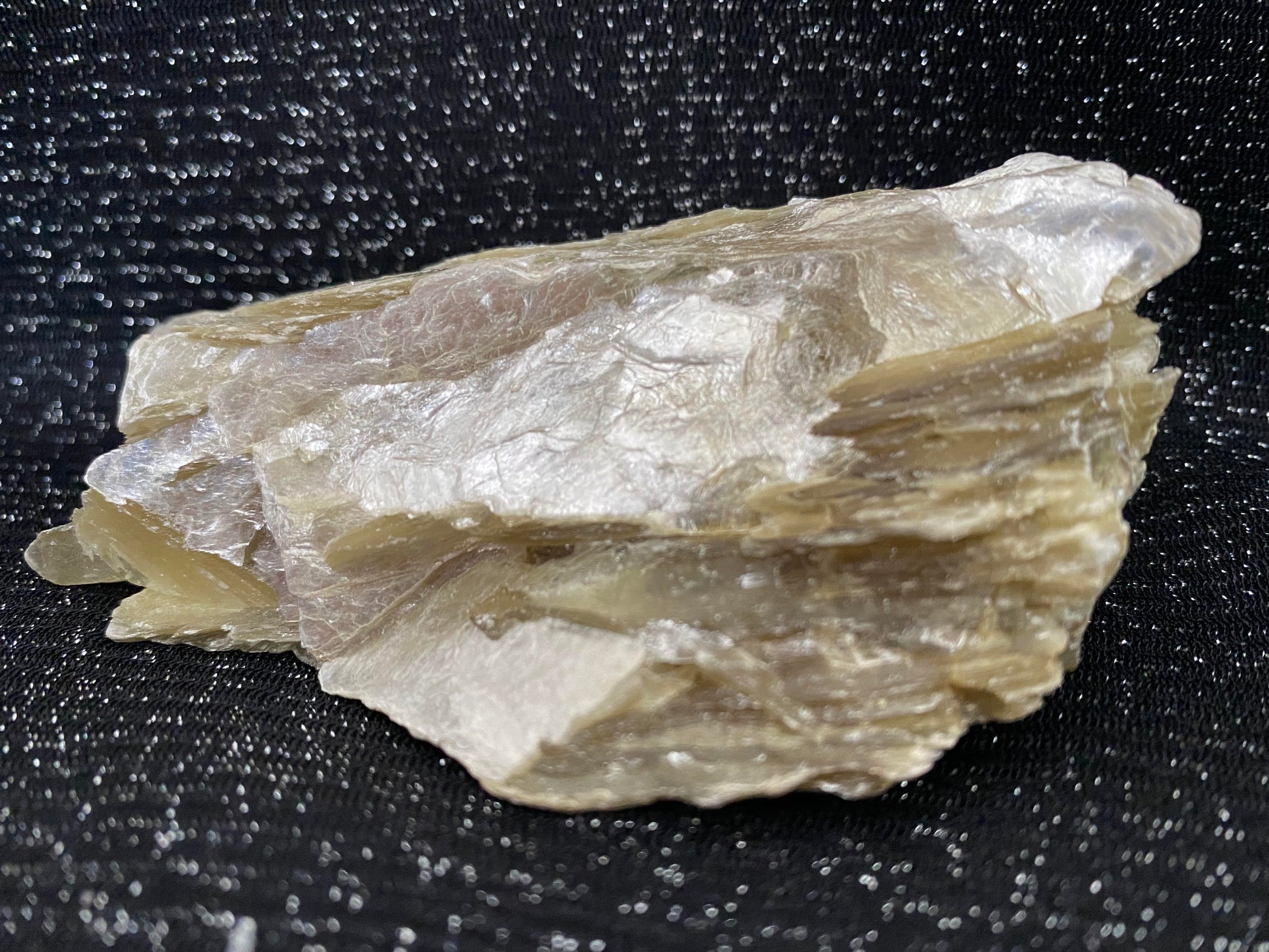 Gold yellow mica biotite raw specimen mineral crystal feng shui zen shiny ryde sydney australia