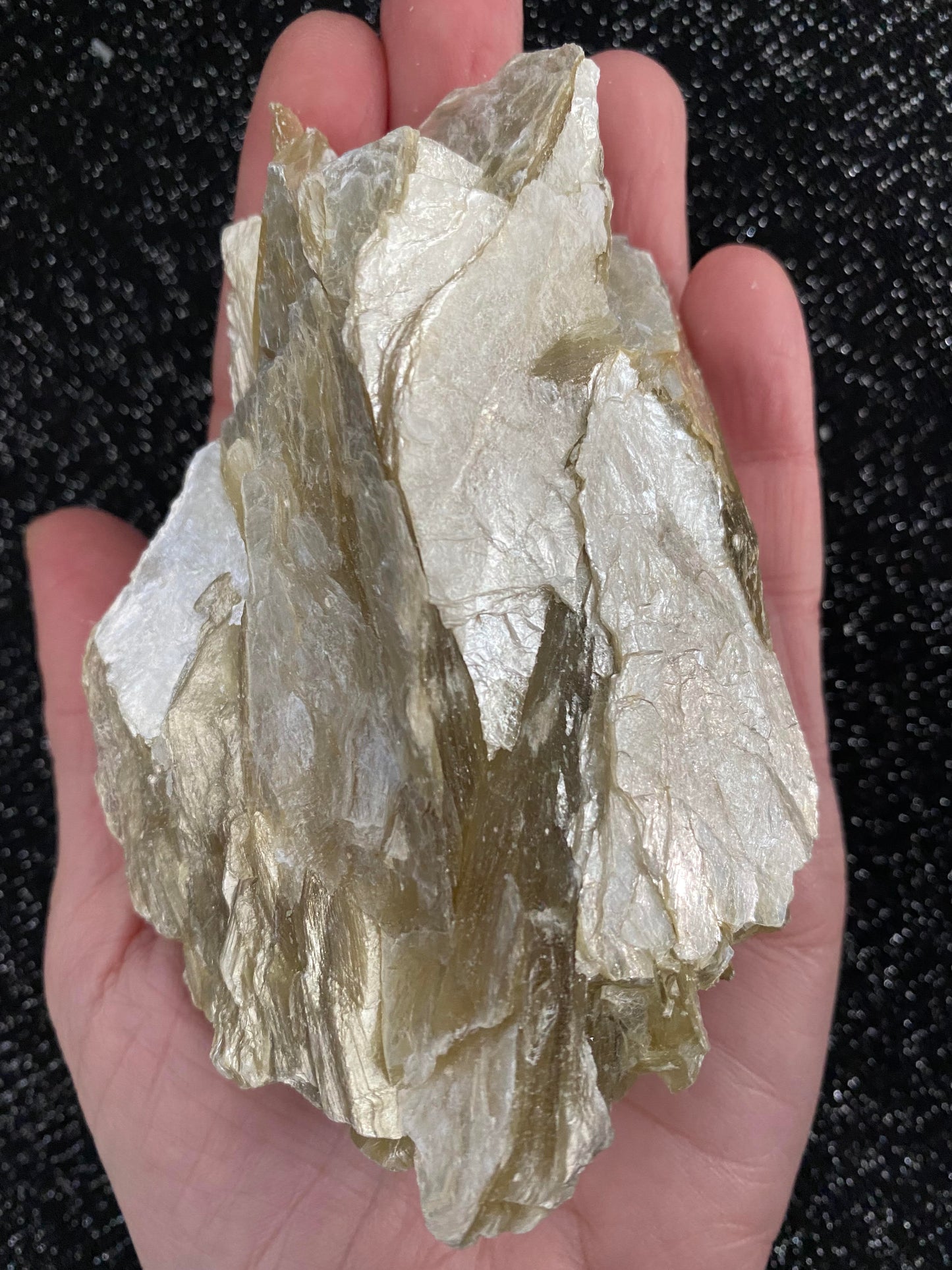 Gold yellow mica biotite raw specimen mineral crystal feng shui zen shiny ryde sydney australia