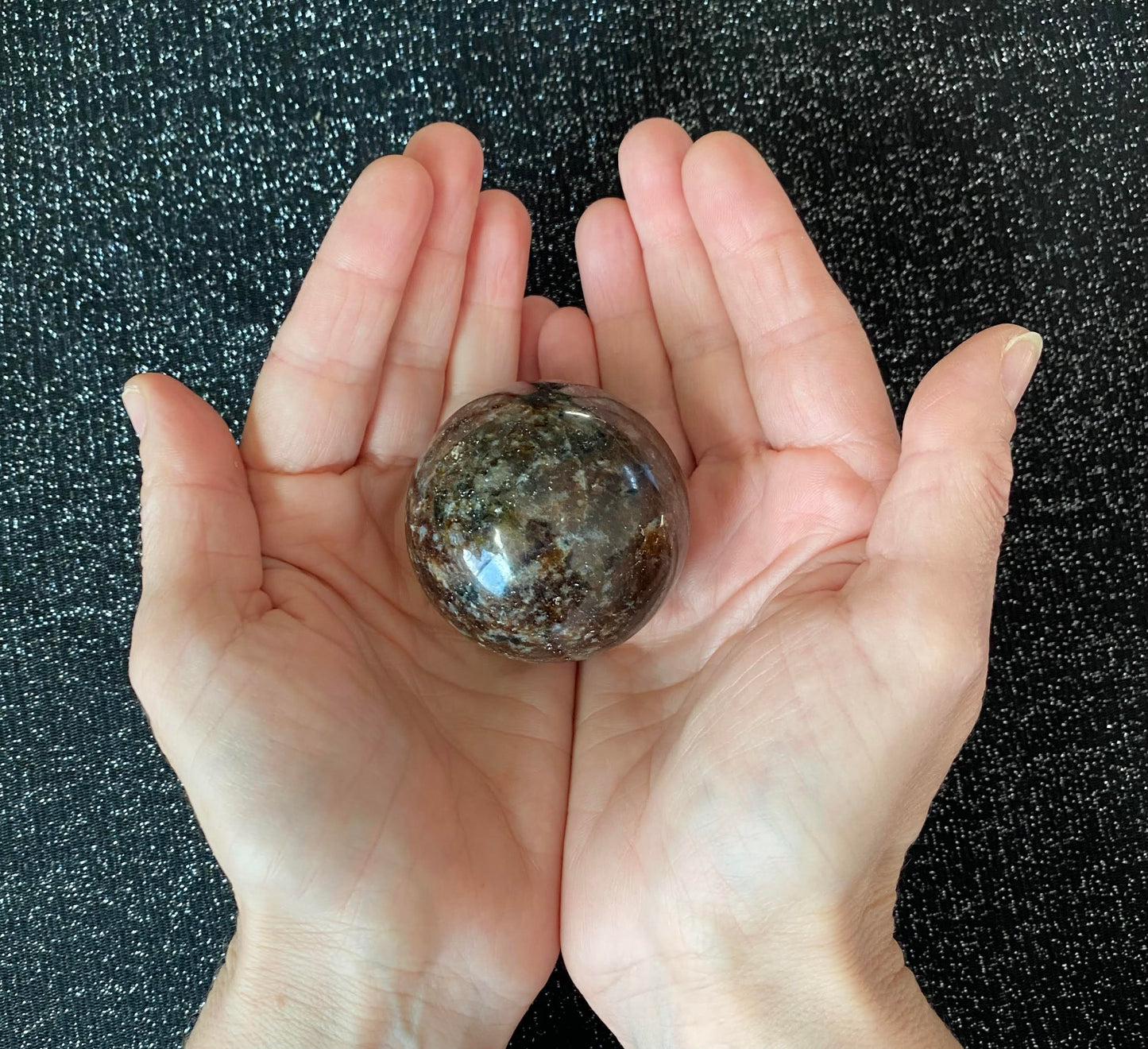 Pietersite crystal polished brown sphere 230 grams 5.0cm rock specimen mineral raw Feng Shui crystal shop business Ryde Sydney Australia healing stone