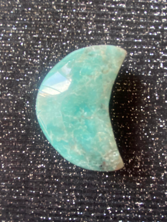 Amazonite moon hand carved raw natural polished rock specimen mineral Feng Shui crystal shop business Ryde Sydney Australia healing stone