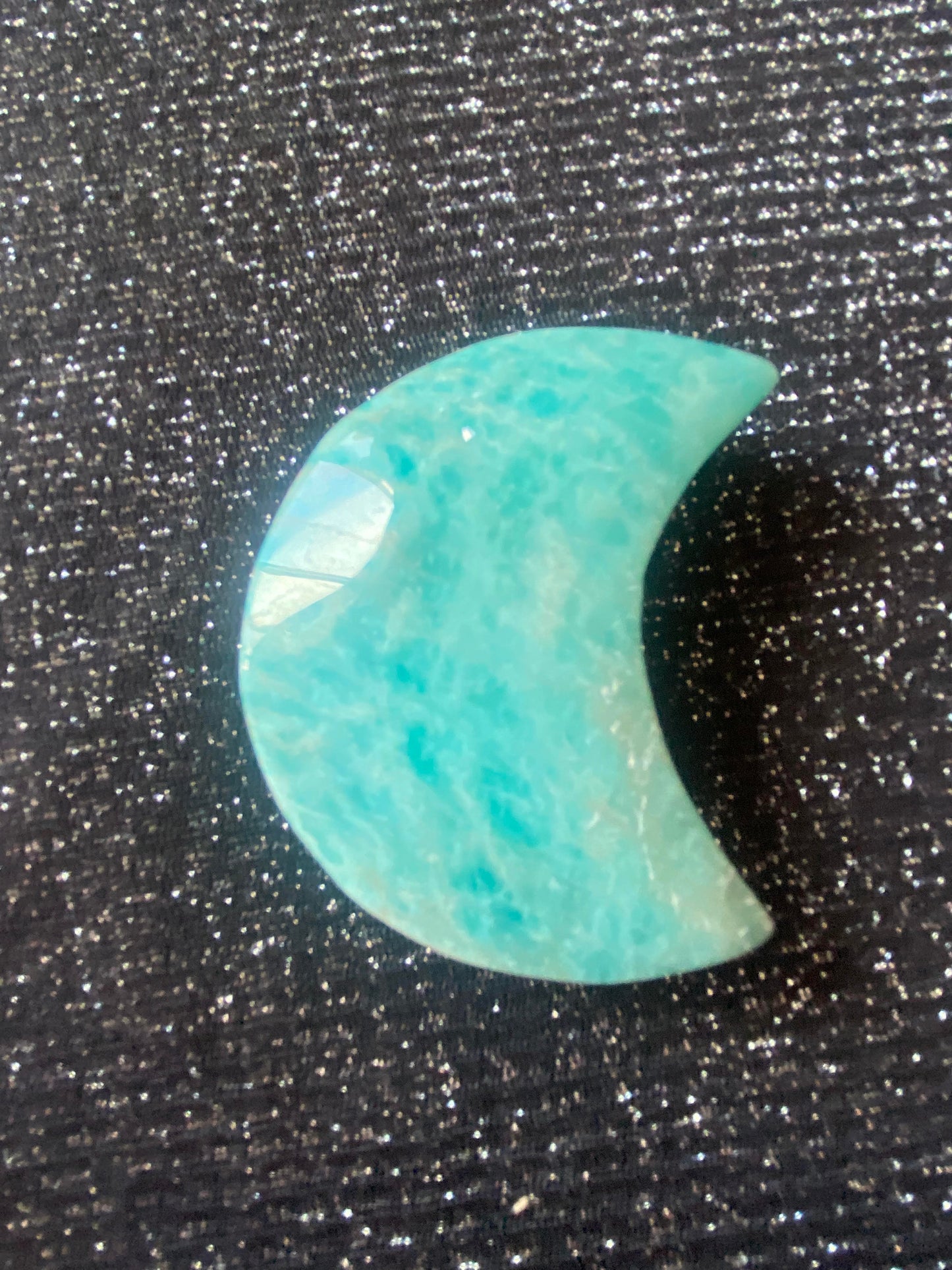 Amazonite moon hand carved raw natural polished rock specimen mineral Feng Shui crystal shop business Ryde Sydney Australia healing stone