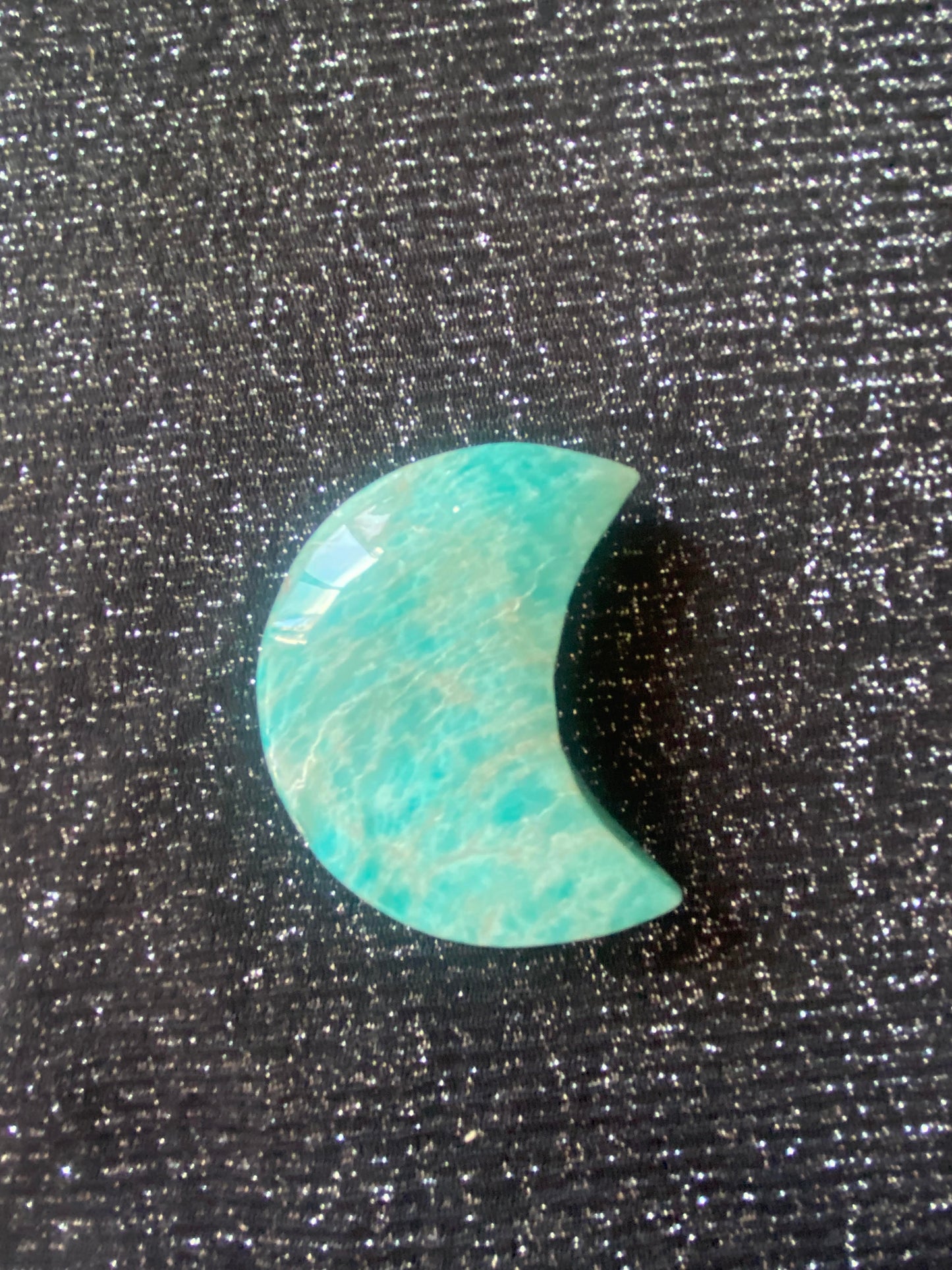 Amazonite moon hand carved raw natural polished rock specimen mineral Feng Shui crystal shop business Ryde Sydney Australia healing stone