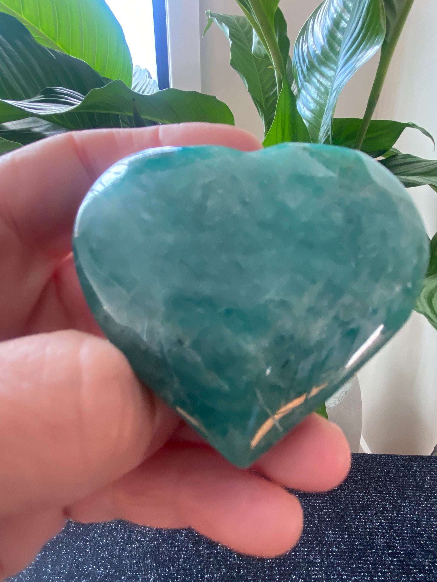 Amazonite heart hand carved raw natural polished rock specimen mineral Feng Shui crystal shop business Ryde Sydney Australia healing stone