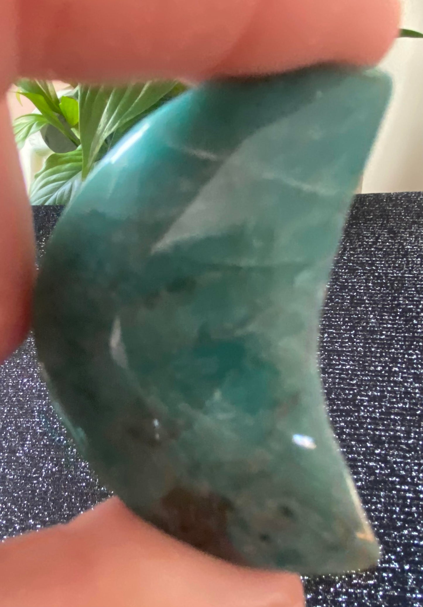 Amazonite moon hand carved raw natural polished rock specimen mineral Feng Shui crystal shop business Ryde Sydney Australia healing stone