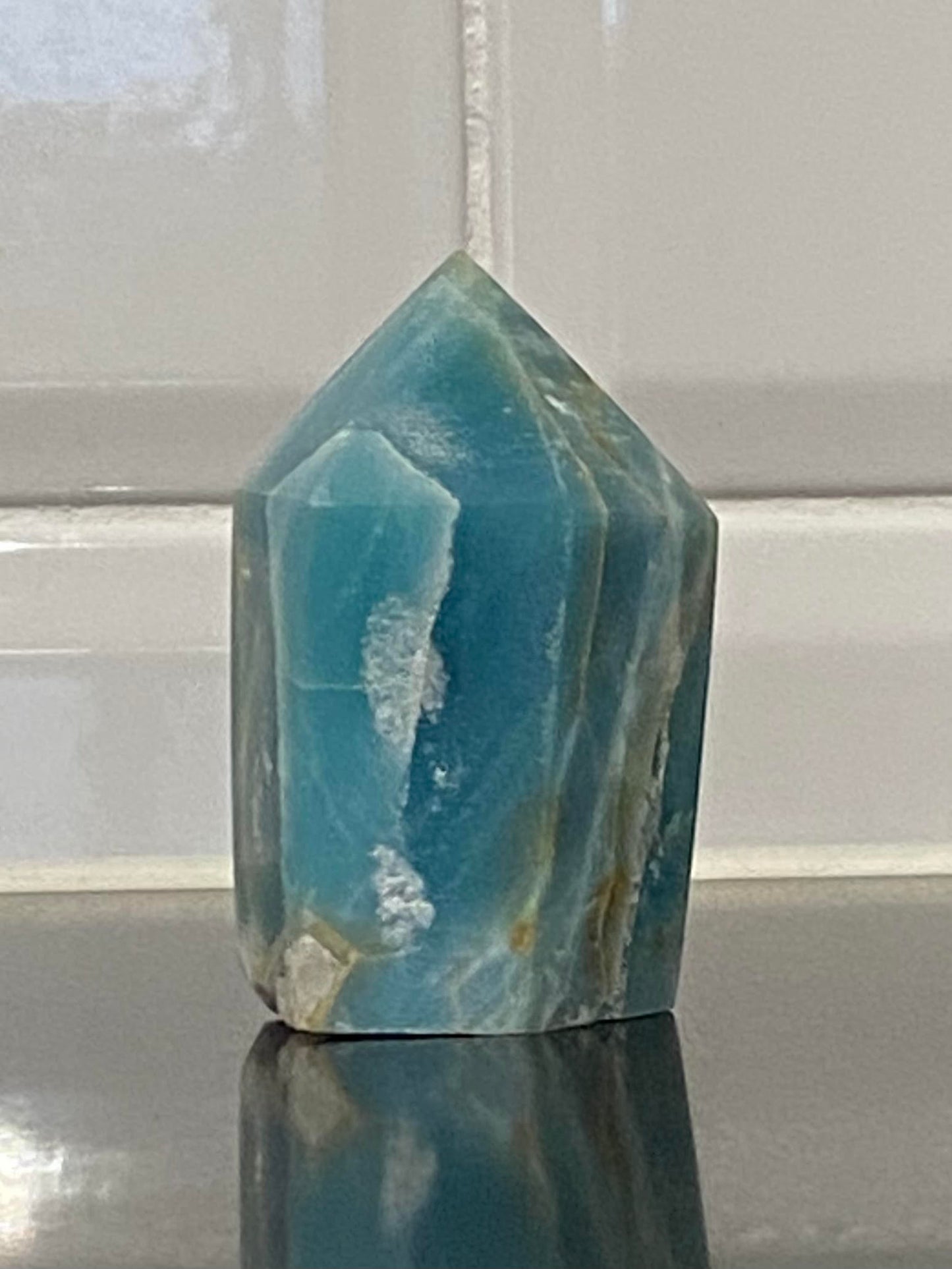 Amazonite point tower generator raw natural polished rock specimen mineral Feng Shui crystal shop business Ryde Sydney Australia healing stone