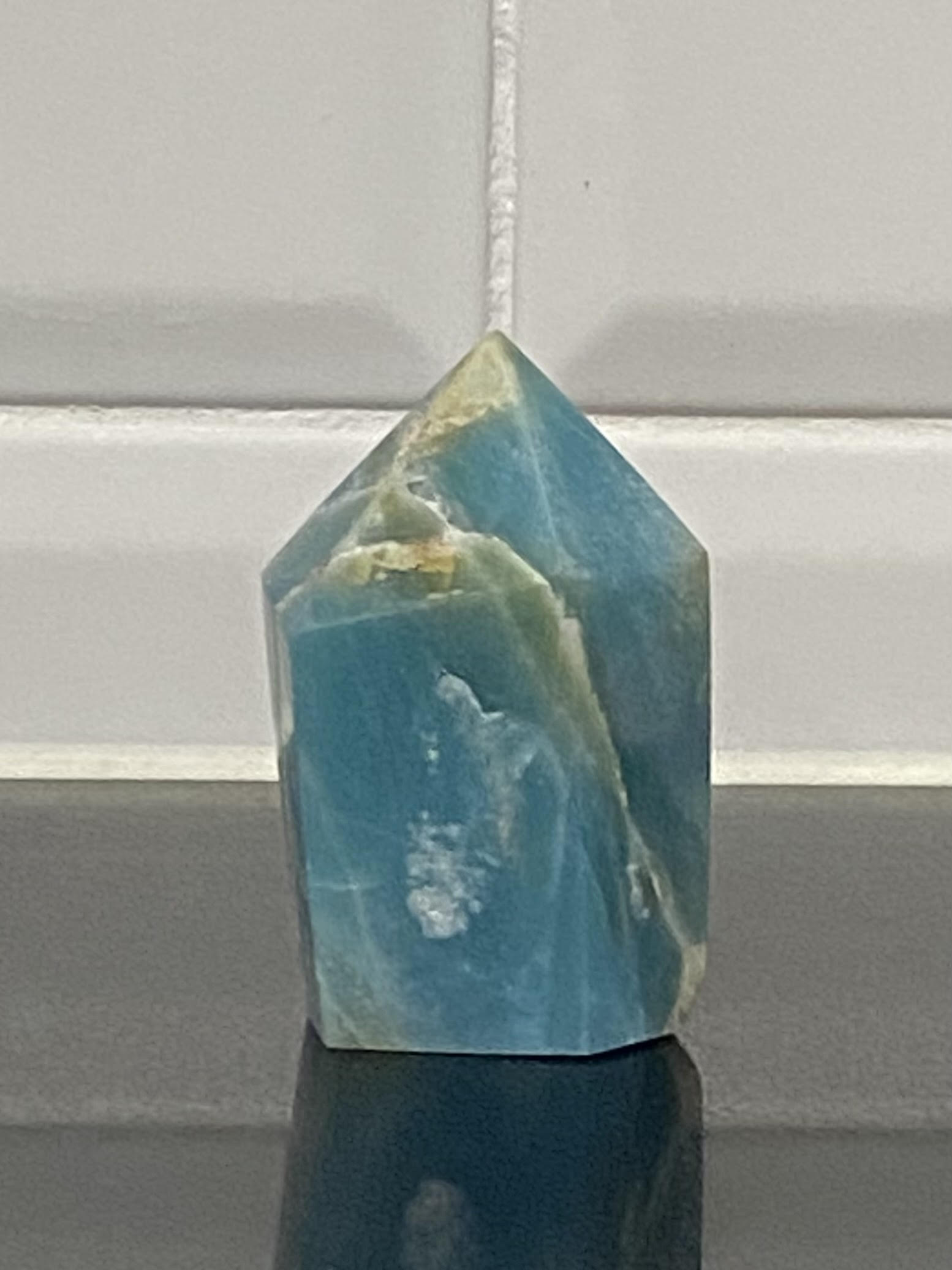 Amazonite point tower generator raw natural polished rock specimen mineral Feng Shui crystal shop business Ryde Sydney Australia healing stone