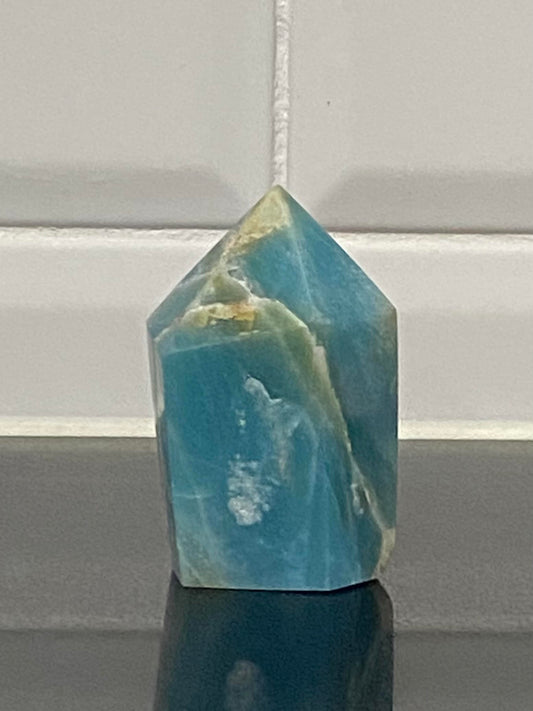 Amazonite point tower generator raw natural polished rock specimen mineral Feng Shui crystal shop business Ryde Sydney Australia healing stone