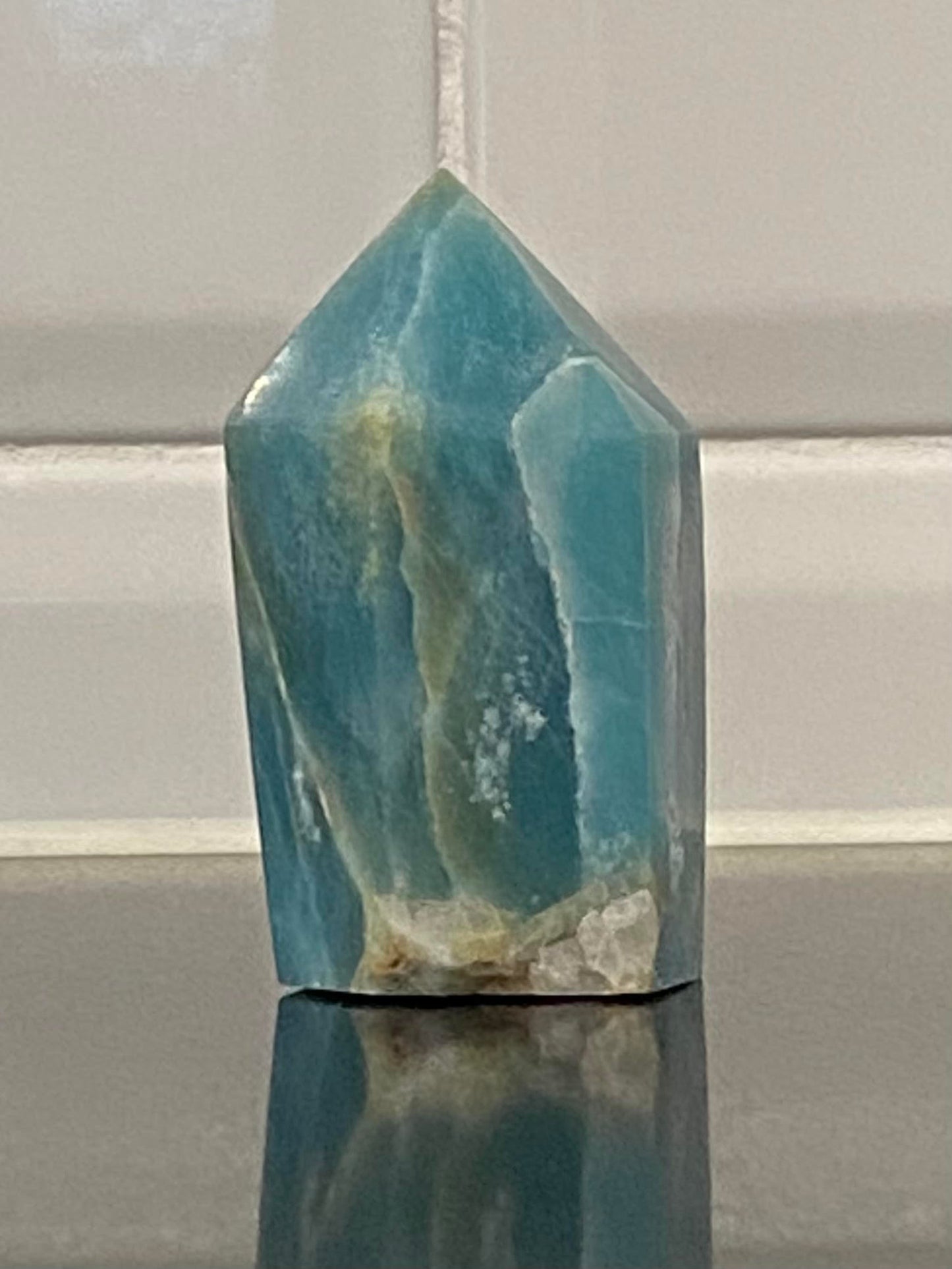 Amazonite point tower generator raw natural polished rock specimen mineral Feng Shui crystal shop business Ryde Sydney Australia healing stone