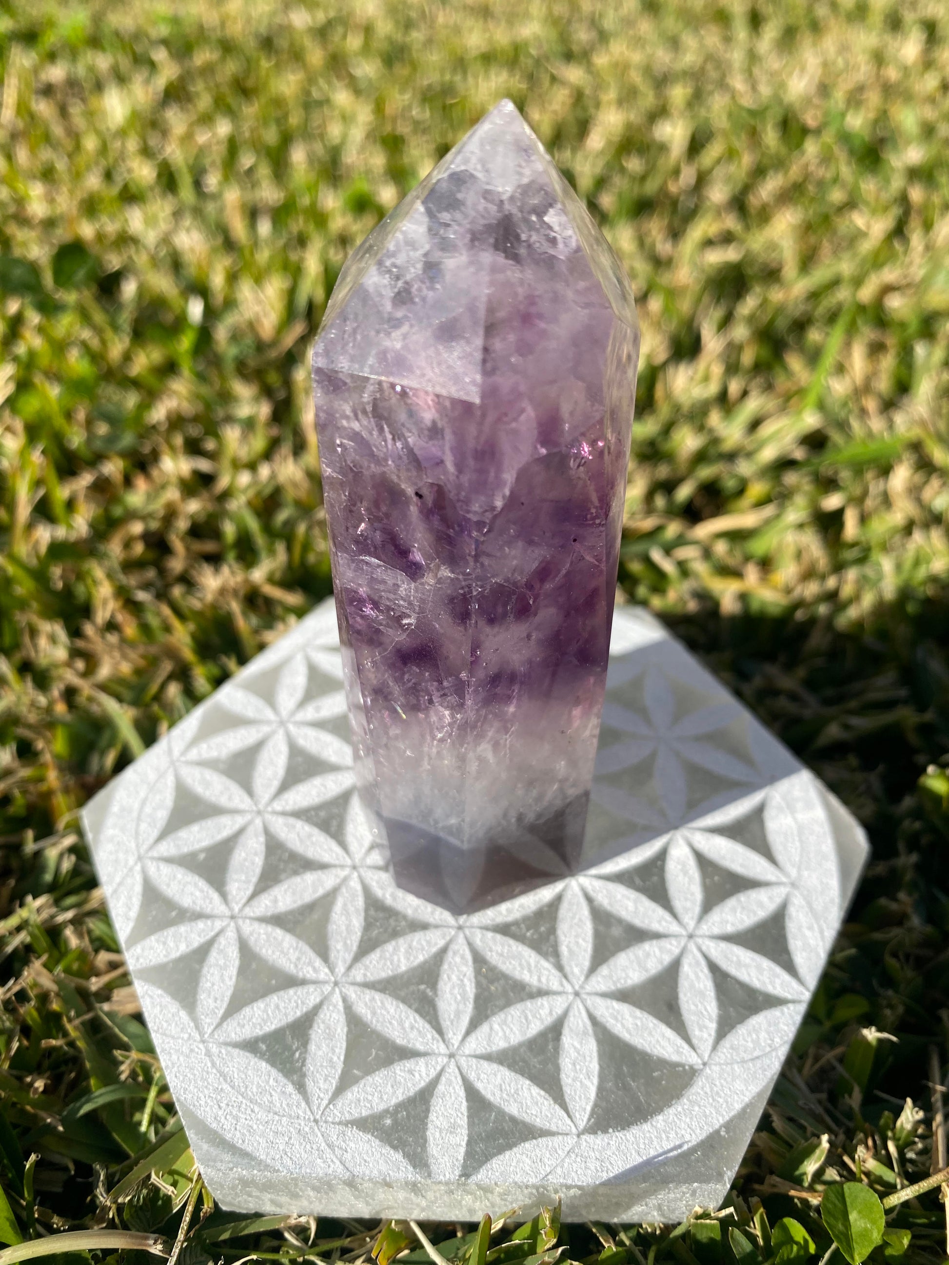 Amethyst Agate crystal point tower generator polished raw rock specimen mineral Feng Shui crystal shop business Ryde Sydney Australia healing stone love