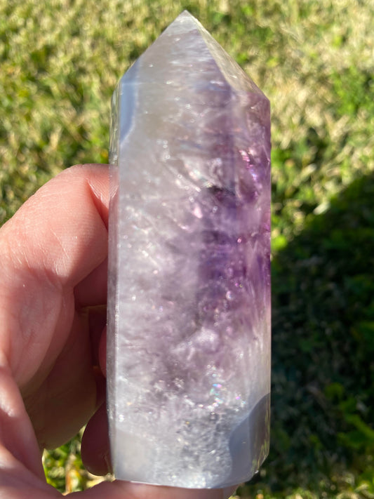 Amethyst Agate crystal point tower generator polished raw rock specimen mineral Feng Shui crystal shop business Ryde Sydney Australia healing stone love