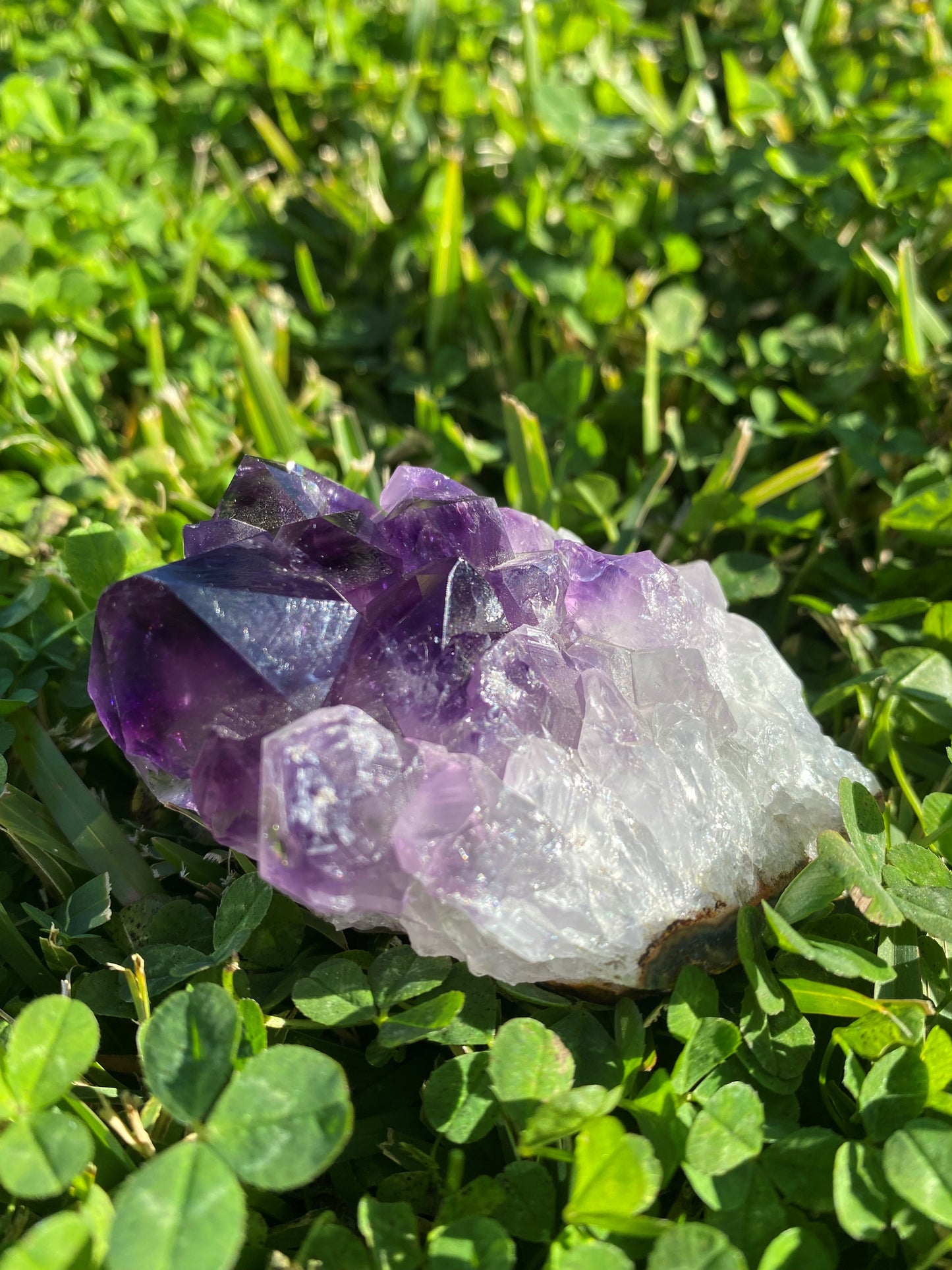 Amethyst cluster clear quartz crystal gemstone geode healing crystal business shop Ryde Chatswood Sydney Australia free gift Feng Shui