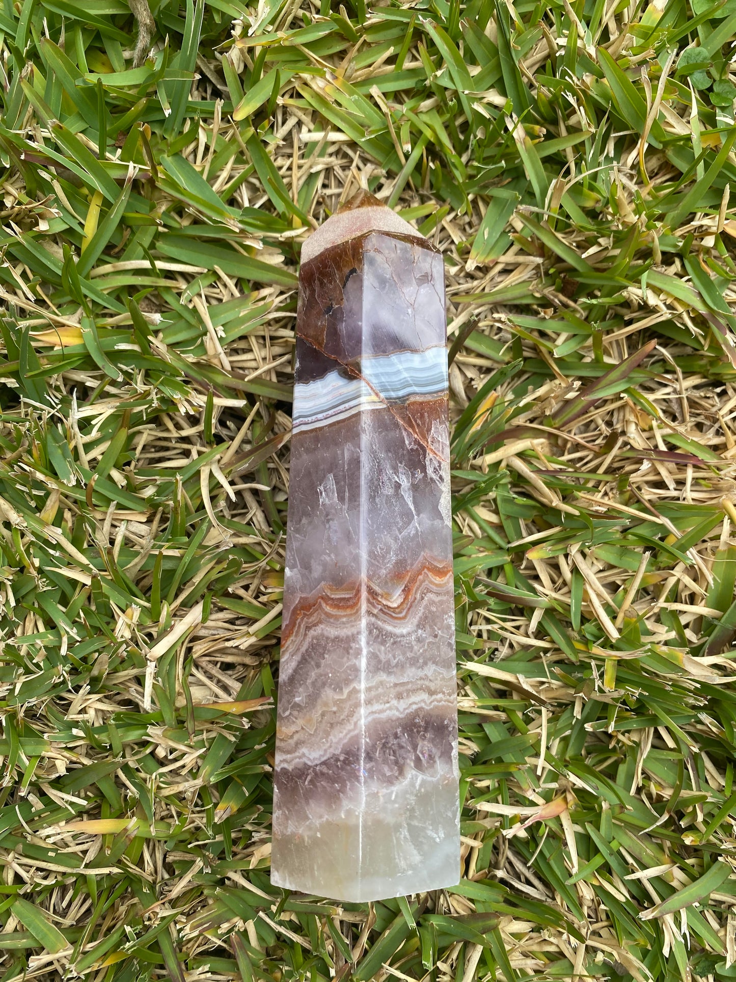 Amethyst mexican lace agate point generator tower healing stones crystal business shop Feng Shui Love Ryde Sydney Australia