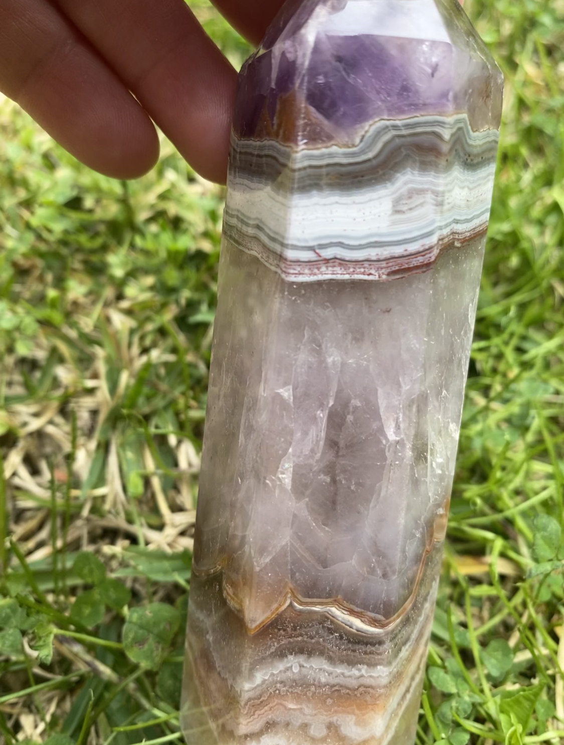 Amethyst mexican lace agate point generator tower healing stones crystal business shop Feng Shui Love Ryde Sydney Australia 2