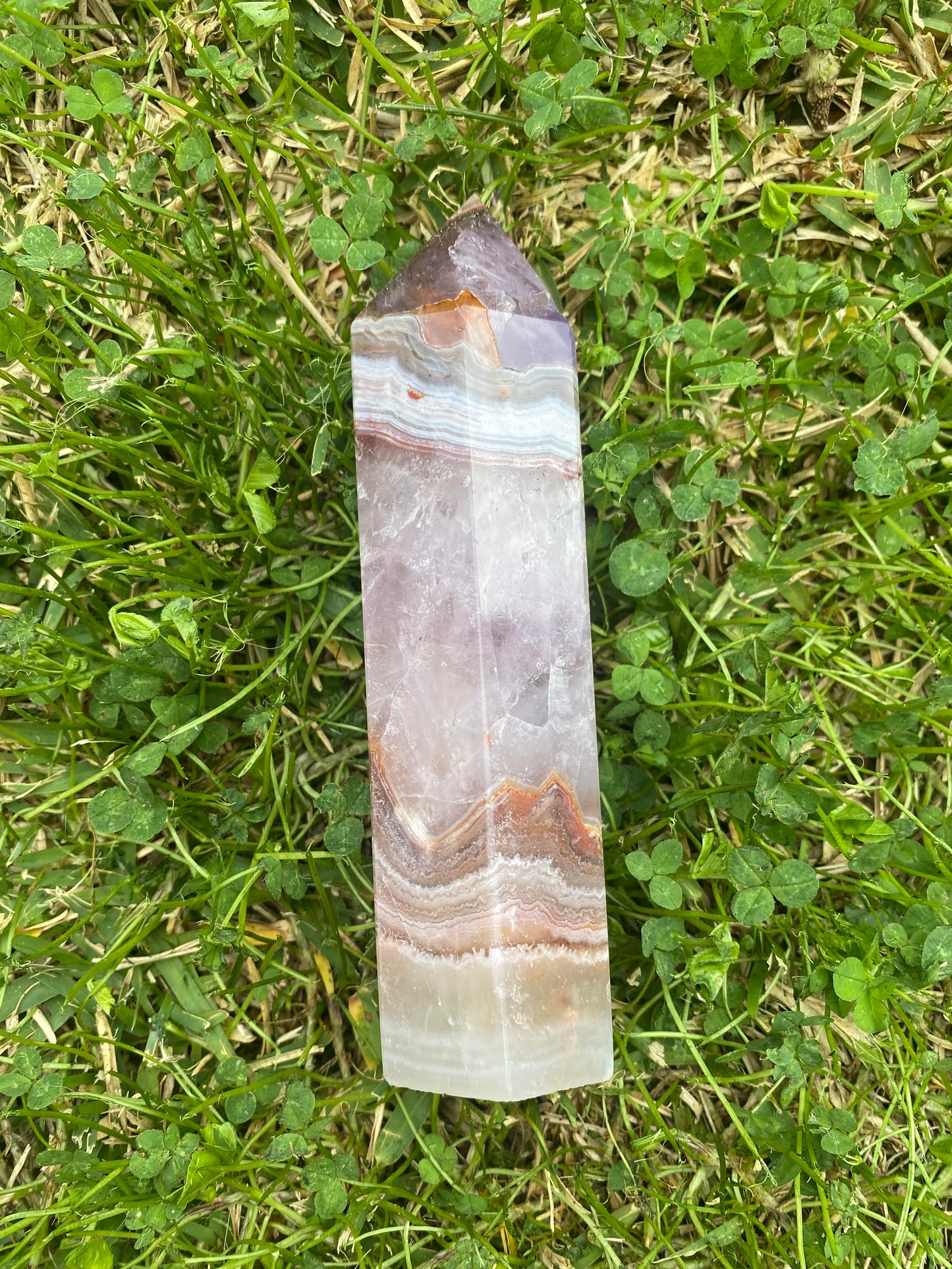 Amethyst mexican lace agate point generator tower healing stones crystal business shop Feng Shui Love Ryde Sydney Australia 2