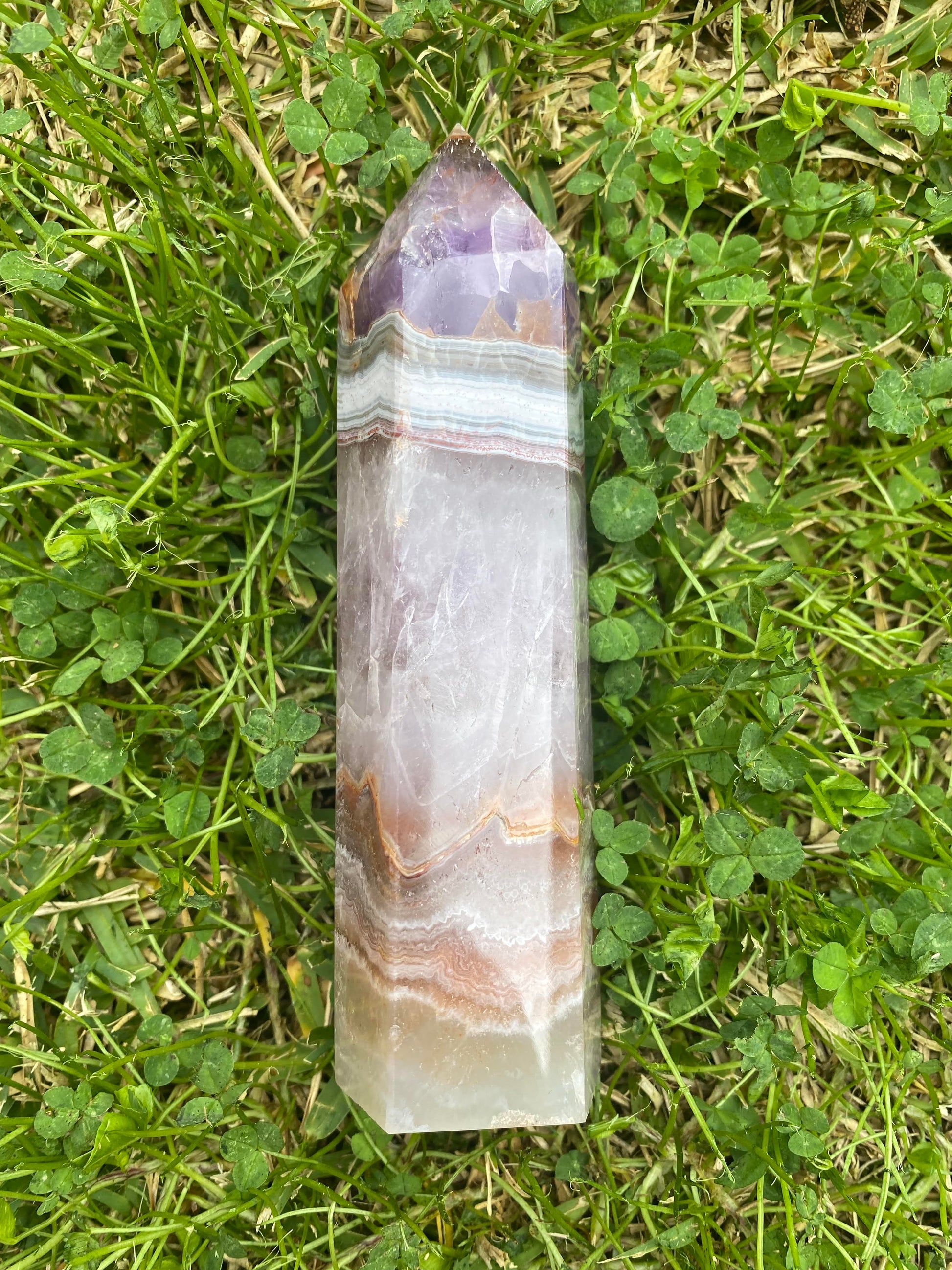 Amethyst mexican lace agate point generator tower healing stones crystal business shop Feng Shui Love Ryde Sydney Australia 2