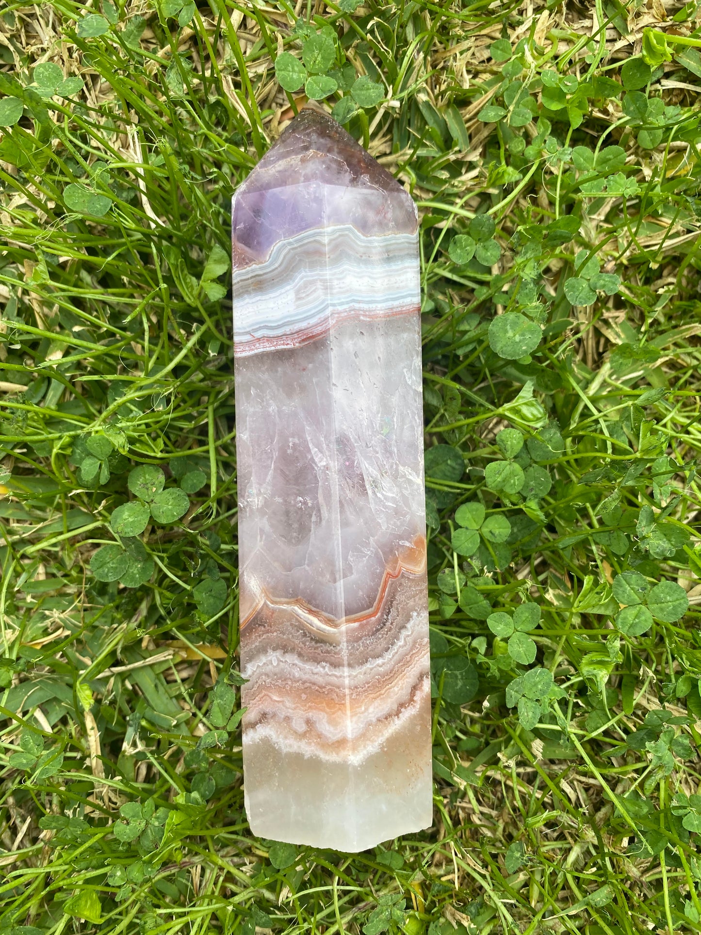 Amethyst mexican lace agate point generator tower healing stones crystal business shop Feng Shui Love Ryde Sydney Australia 2