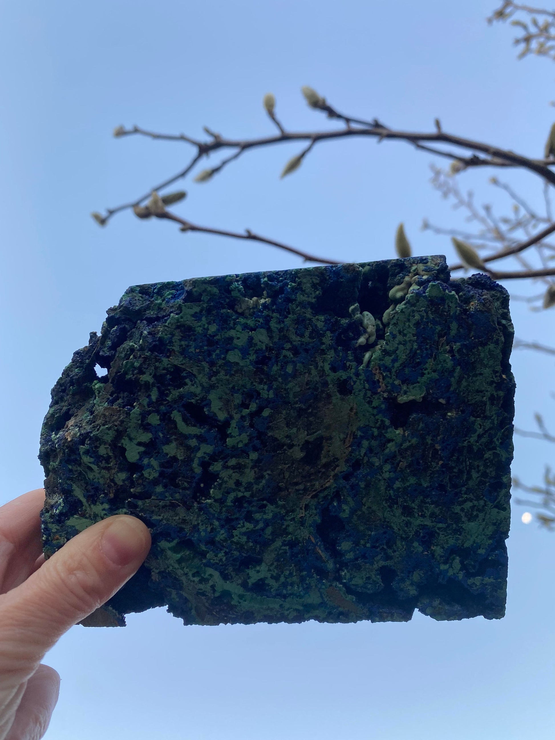 Azurite blue green natural slab malachite crystal polished quartz rock specimen mineral raw Feng Shui crystal shop business Ryde Sydney Australia healing stone plate wisdom love water element