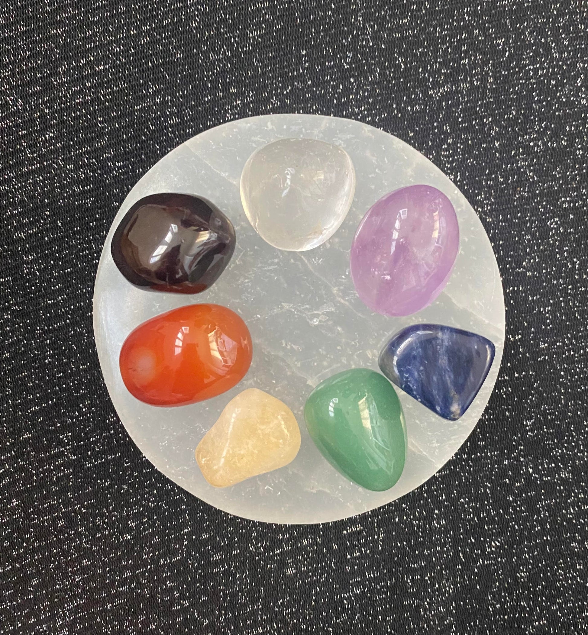 Chakra cyrstal tumbles amethyst clear quartz amazonite lapis lazuli garnet clea rquartz green aventurine feng shui ryde sydney australia gift love