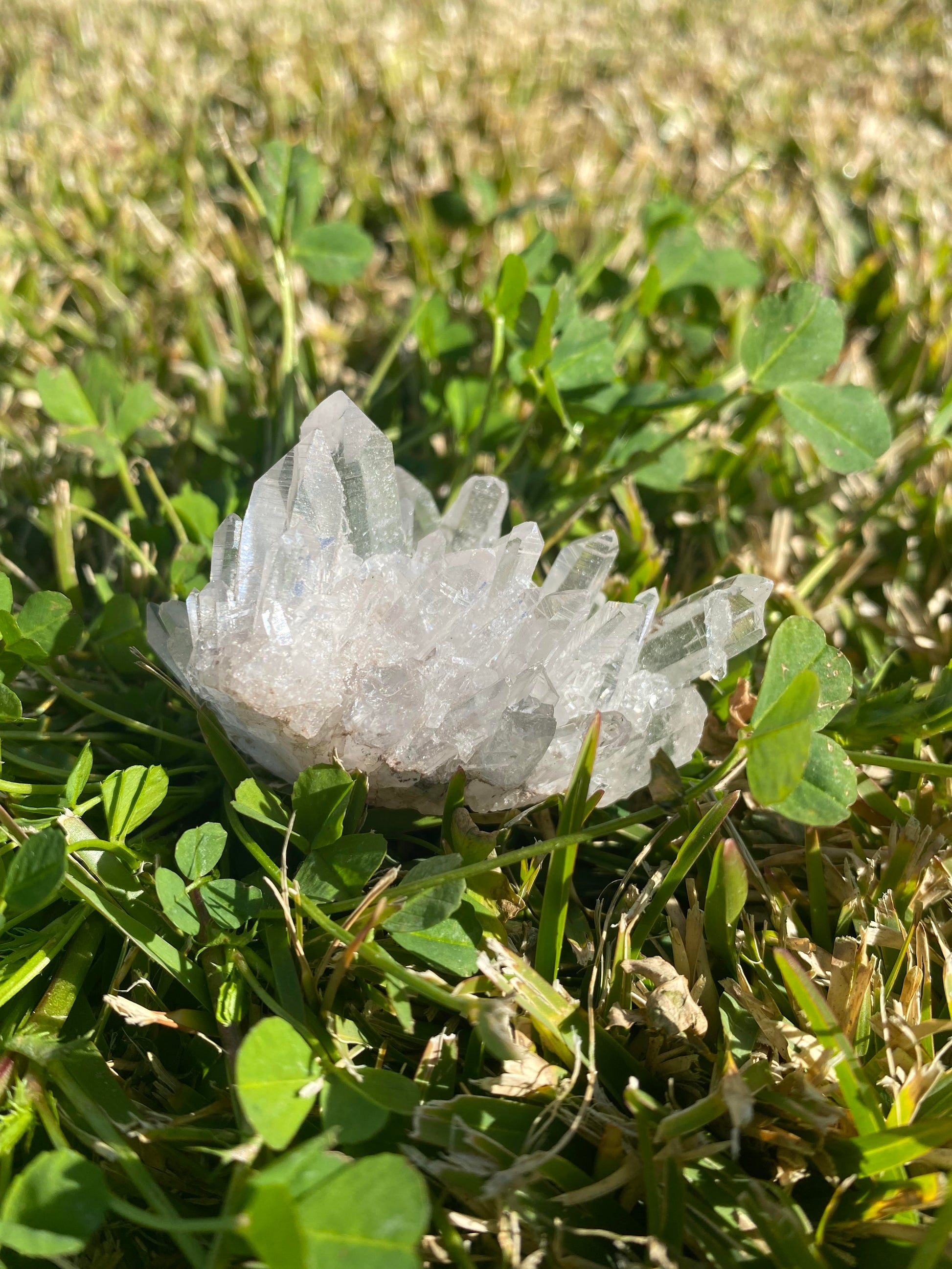 Clear quartz cluster crystal raw Small 45 grams rock specimen mineral Feng Shui crystal shop business Ryde Sydney Australia healing stone