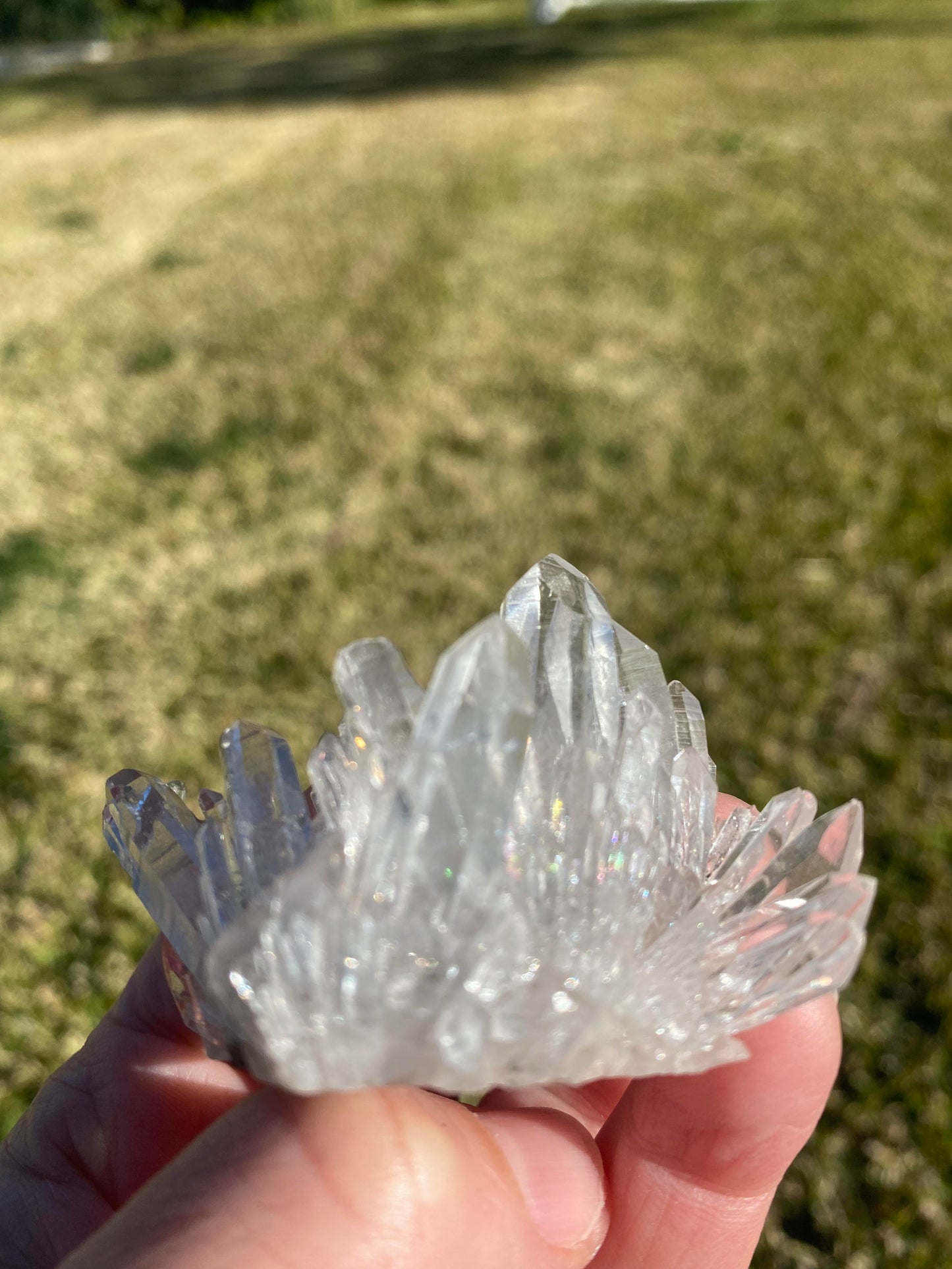 Clear quartz cluster crystal raw Small 45 grams rock specimen mineral Feng Shui crystal shop business Ryde Sydney Australia healing stone