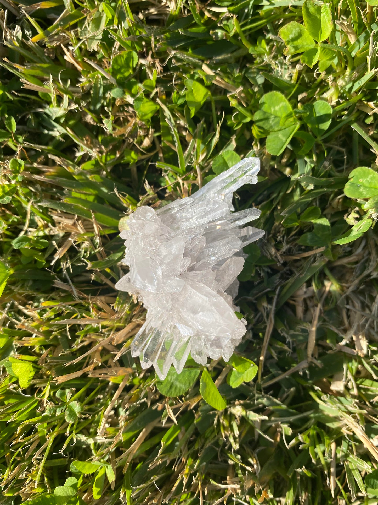 Clear quartz cluster crystal raw Small 45 grams rock specimen mineral Feng Shui crystal shop business Ryde Sydney Australia healing stone