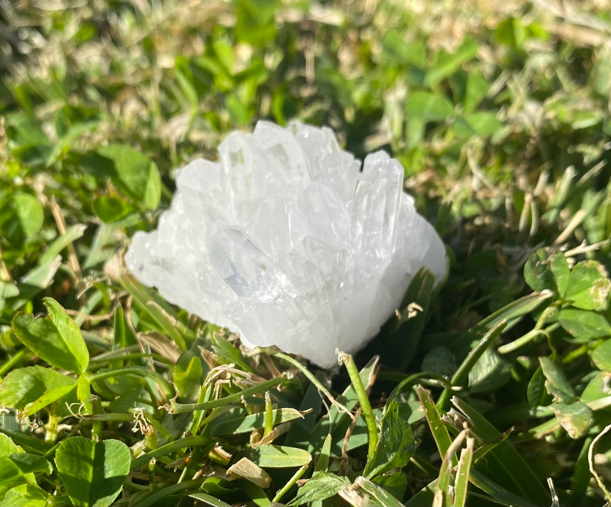 Clear quartz cluster crystal raw Small 30 grams rock specimen mineral Feng Shui crystal shop business Ryde Sydney Australia healing stone