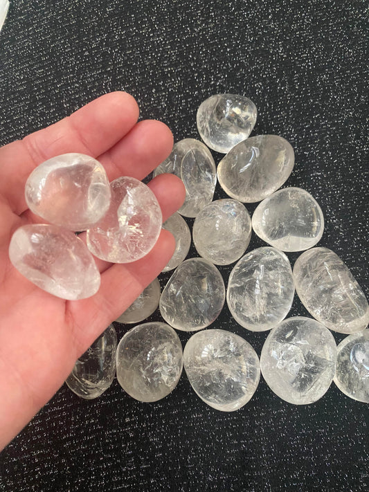 Clear quartz cyrstal tumbles feng shui master healer ryde sydney australia free gift love kids 3