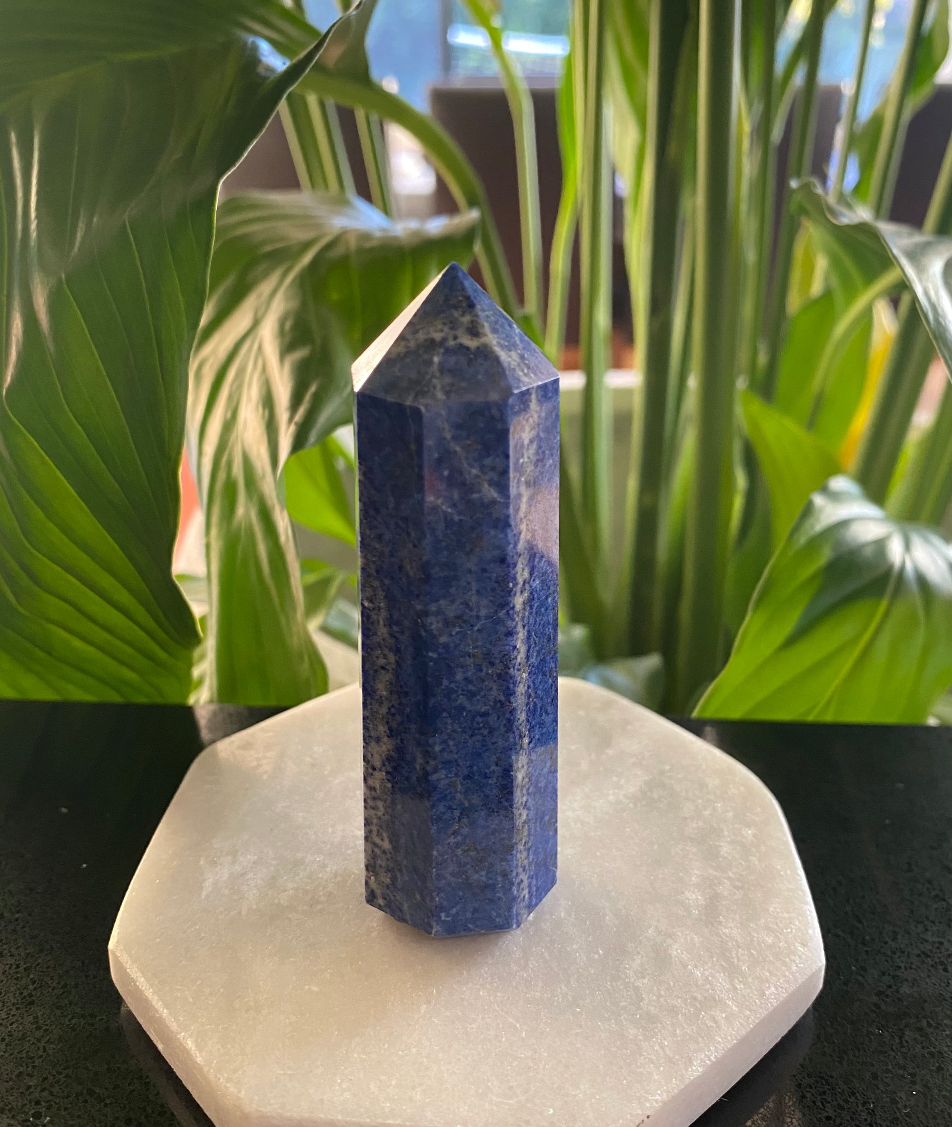 Lapis Lazuli point generator tower 122 grams 8cm Feng Shui Crystal Shop Crystal Business Ryde Sydney Australia