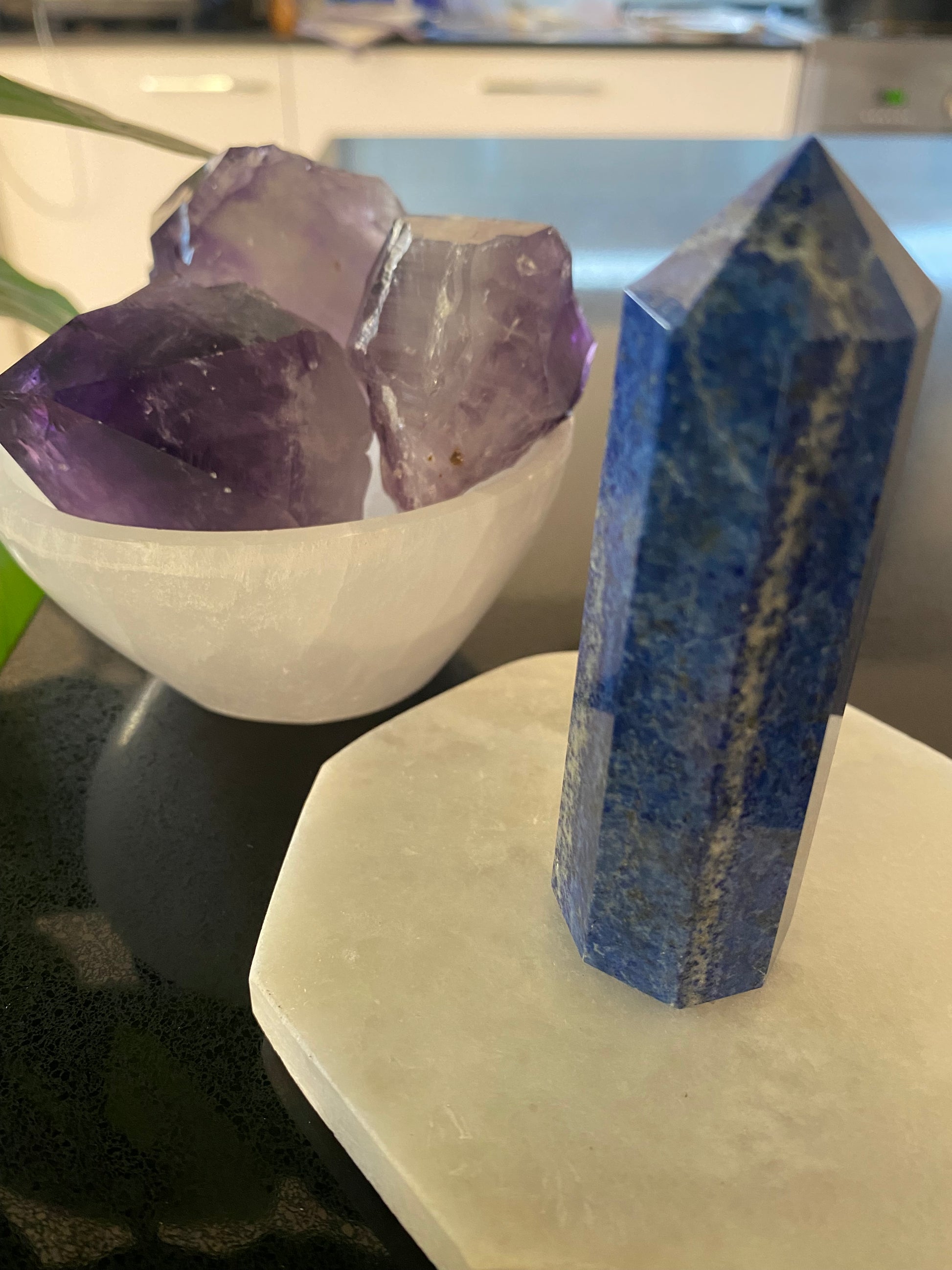 Lapis Lazuli point generator tower 122 grams 8cm Feng Shui Crystal Shop Crystal Business Ryde Sydney Australia