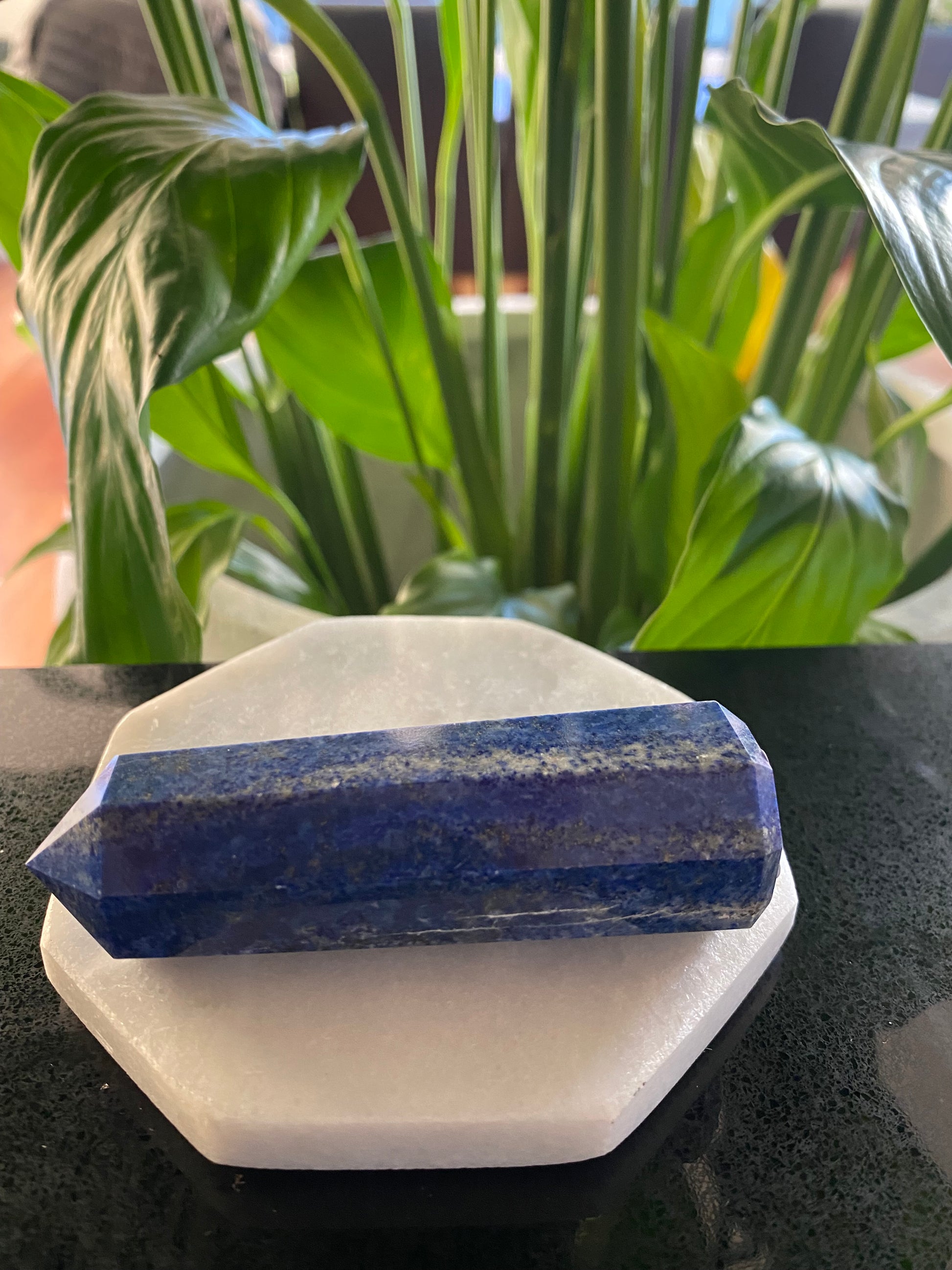 Lapis Lazuli point generator tower 122 grams 8cm Feng Shui Crystal Shop Crystal Business Ryde Sydney Australia