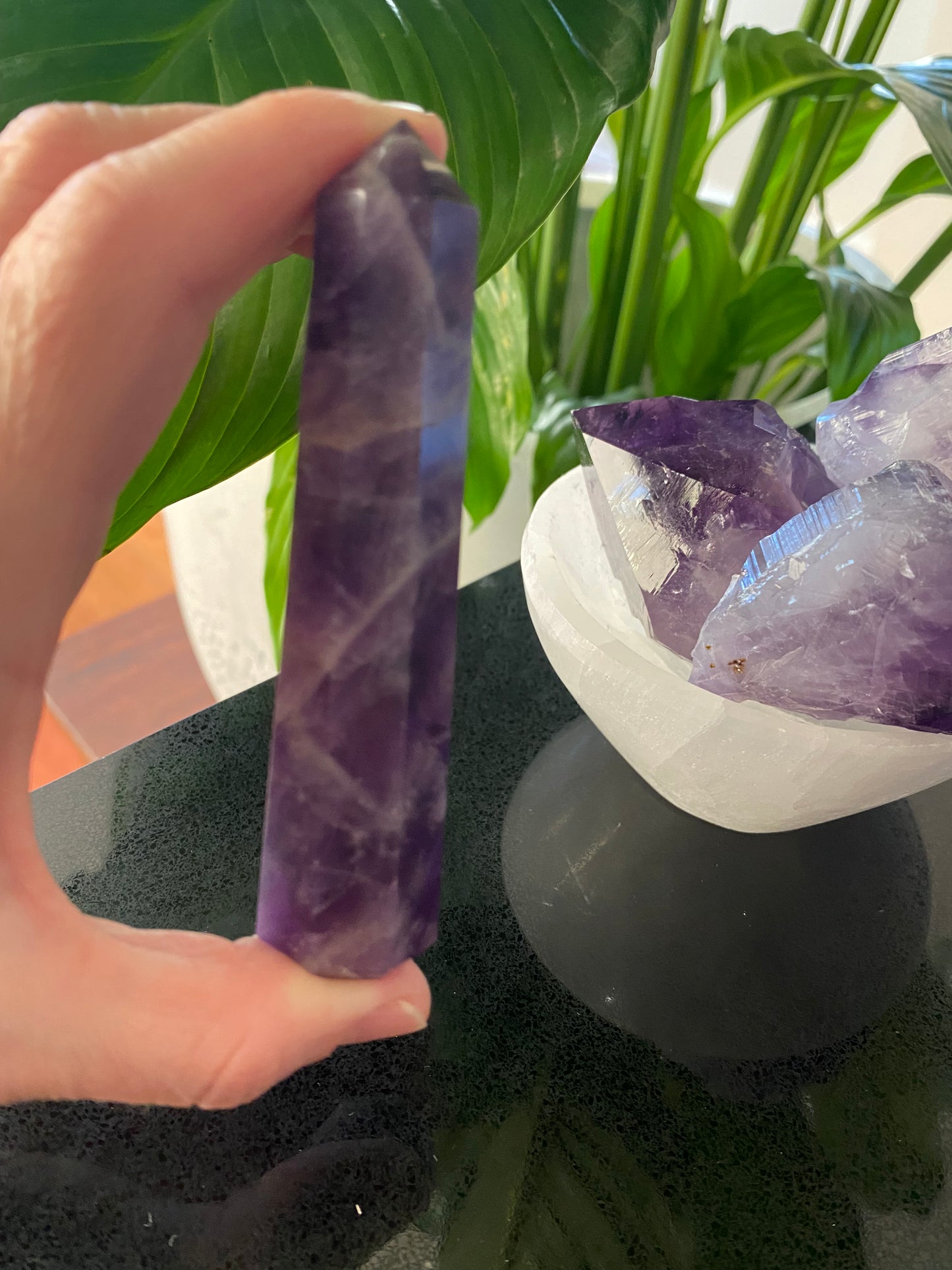 Lepidolite tower | 78 grams