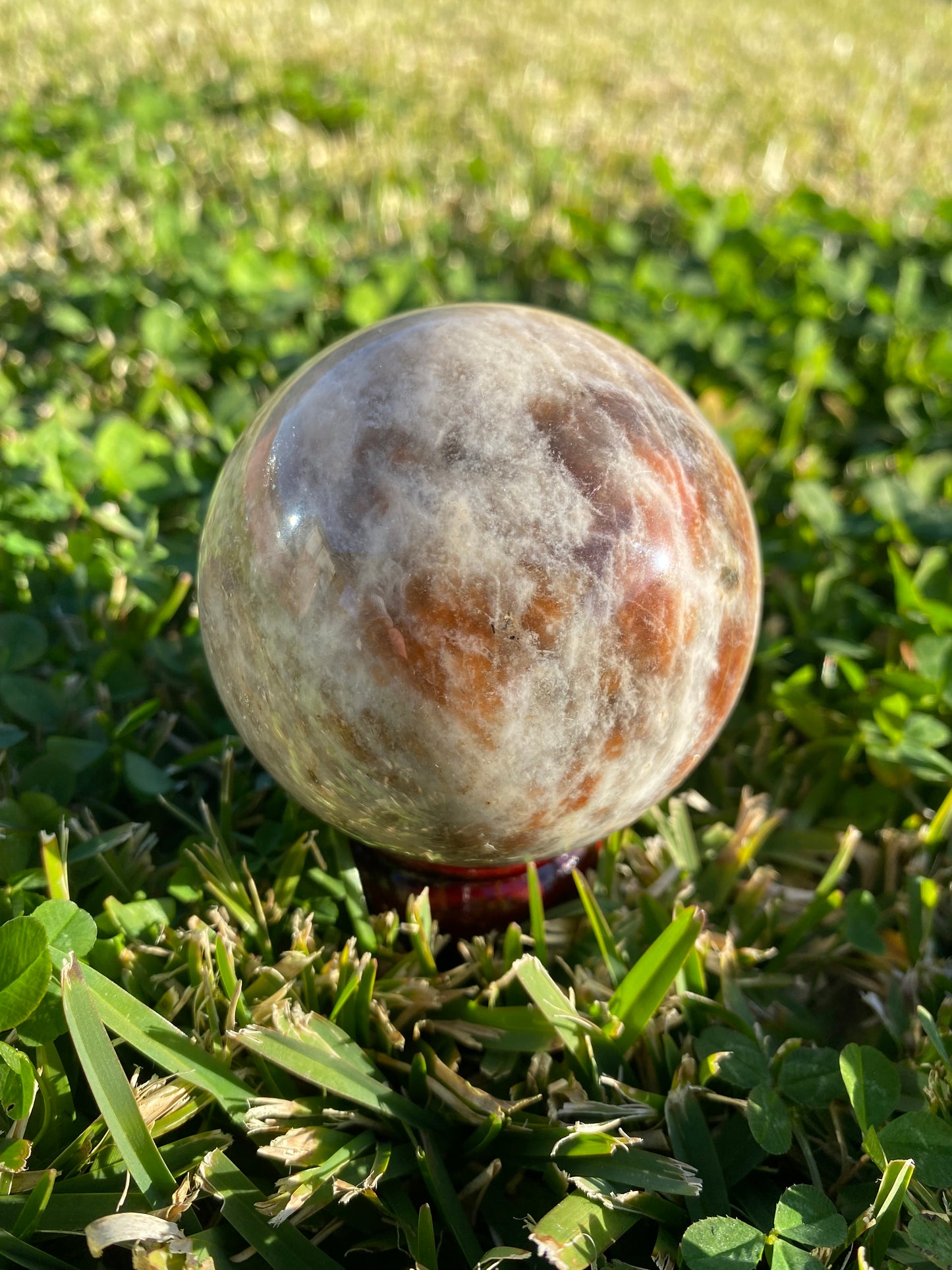 Moonstone polished sphere rock specimen mineral raw Feng Shui crystal shop business Ryde Sydney Australia healing stone