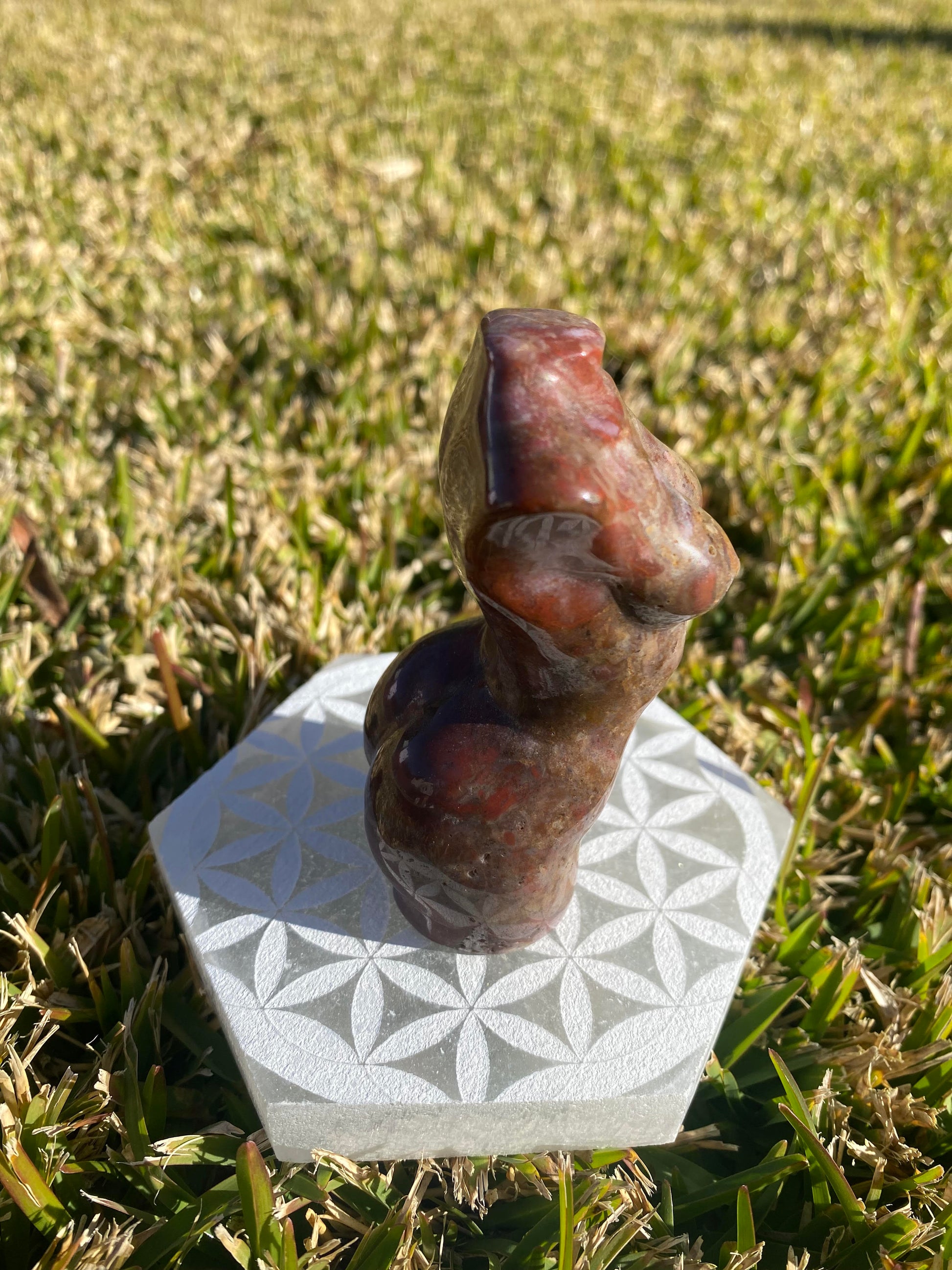 Ocean Jasper Lady Body crystal hand carving polished raw rock specimen mineral Feng Shui crystal shop business Ryde Sydney Australia healing stone love sexy