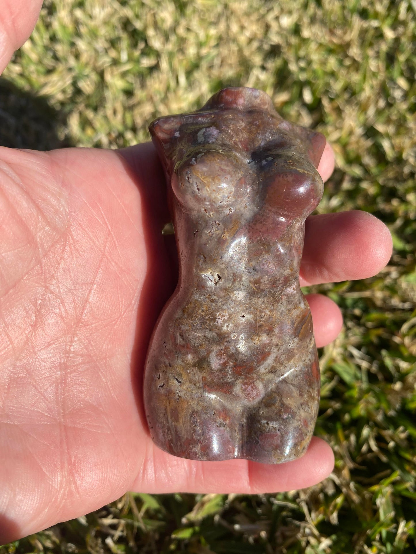 Ocean Jasper Lady Body crystal hand carving polished raw rock specimen mineral Feng Shui crystal shop business Ryde Sydney Australia healing stone love sexy