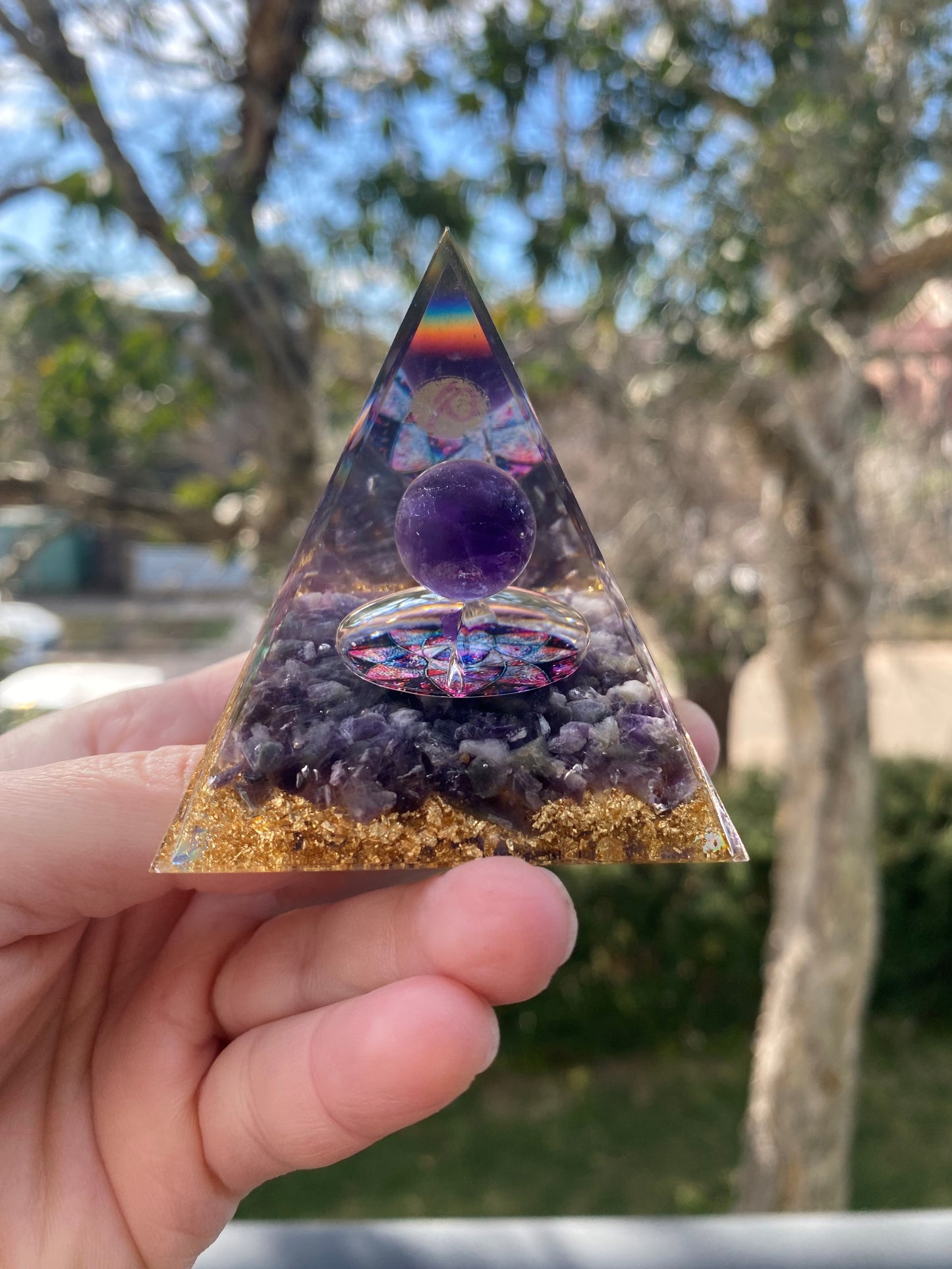 Orgonite Pyramids Amethyst | 5cm