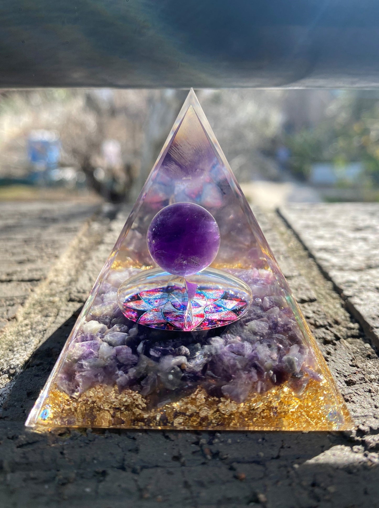 Orgonite Pyramids Amethyst | 5cm