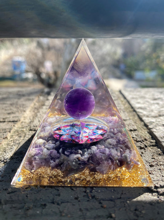 Orgonite Pyramids Amethyst | 5cm