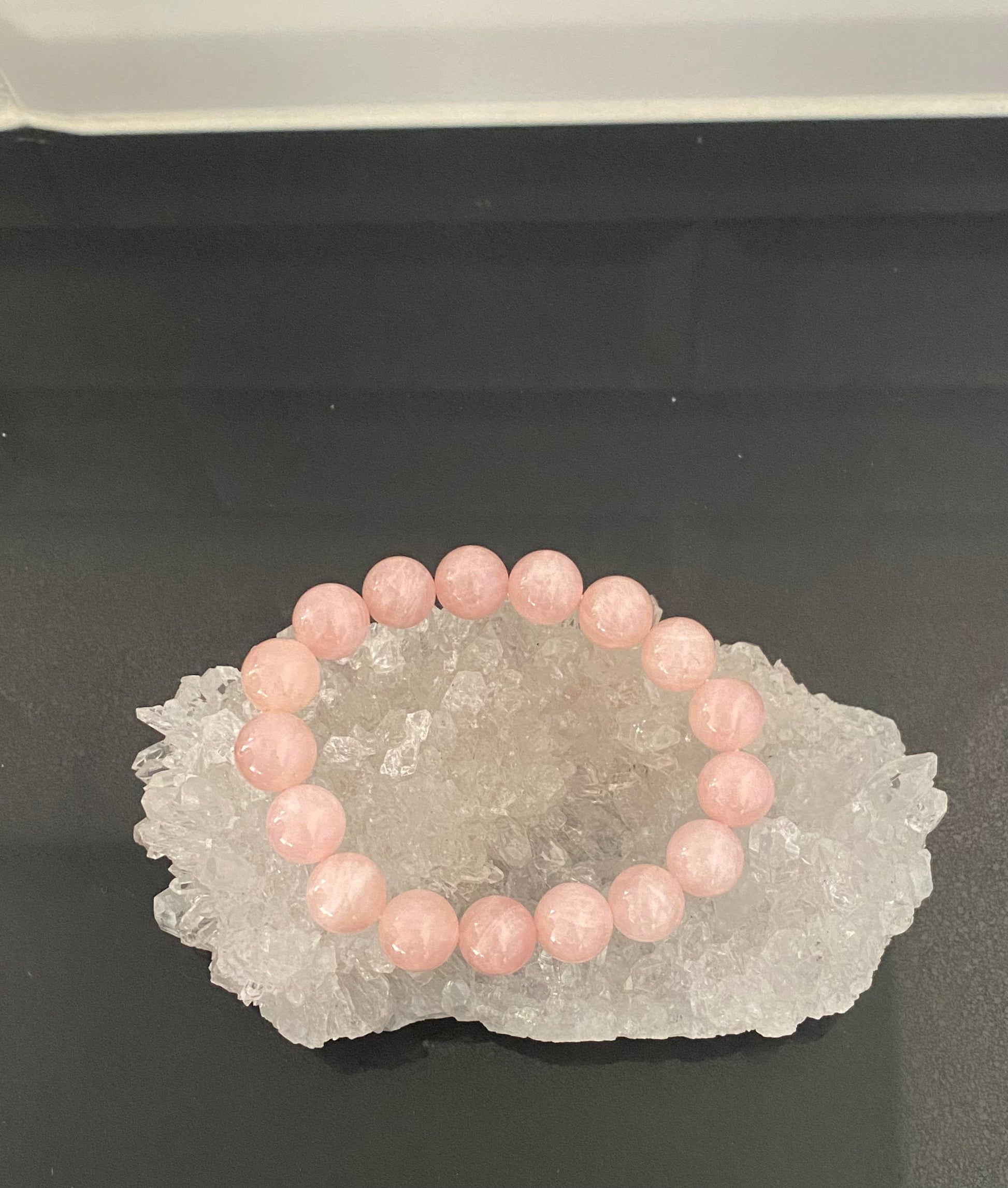 Pink Rose Quartz stone rock Beads Bracelets 12mm 1.2cm Healing Crystals Shop business Ryde Sydney Australia