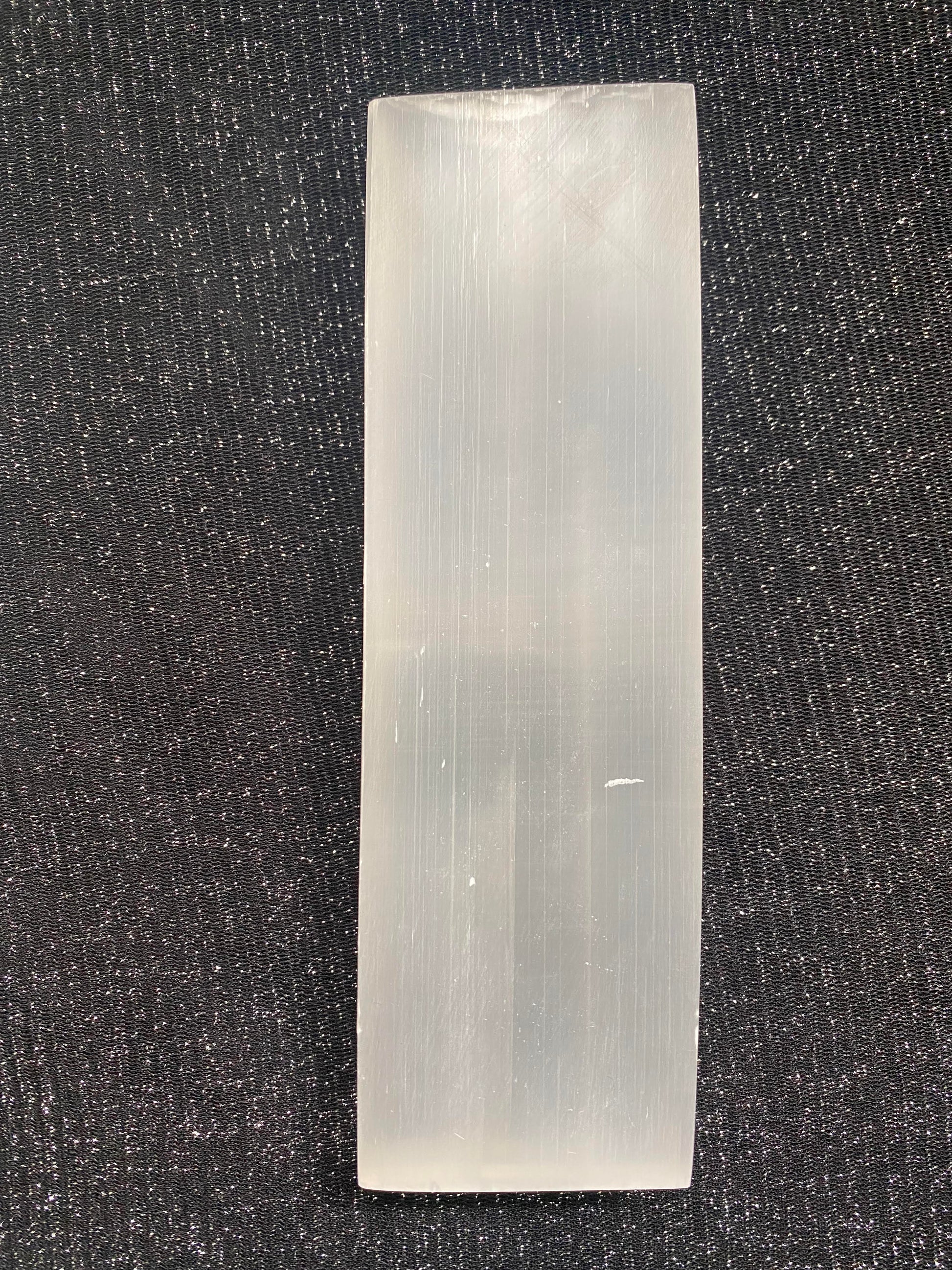 Selenite crystal rectangle tower 1 mineral cleanse crystal charging plate crystalsprotection positive energy Feng Shui Love Zen Ryde Sydney Australia