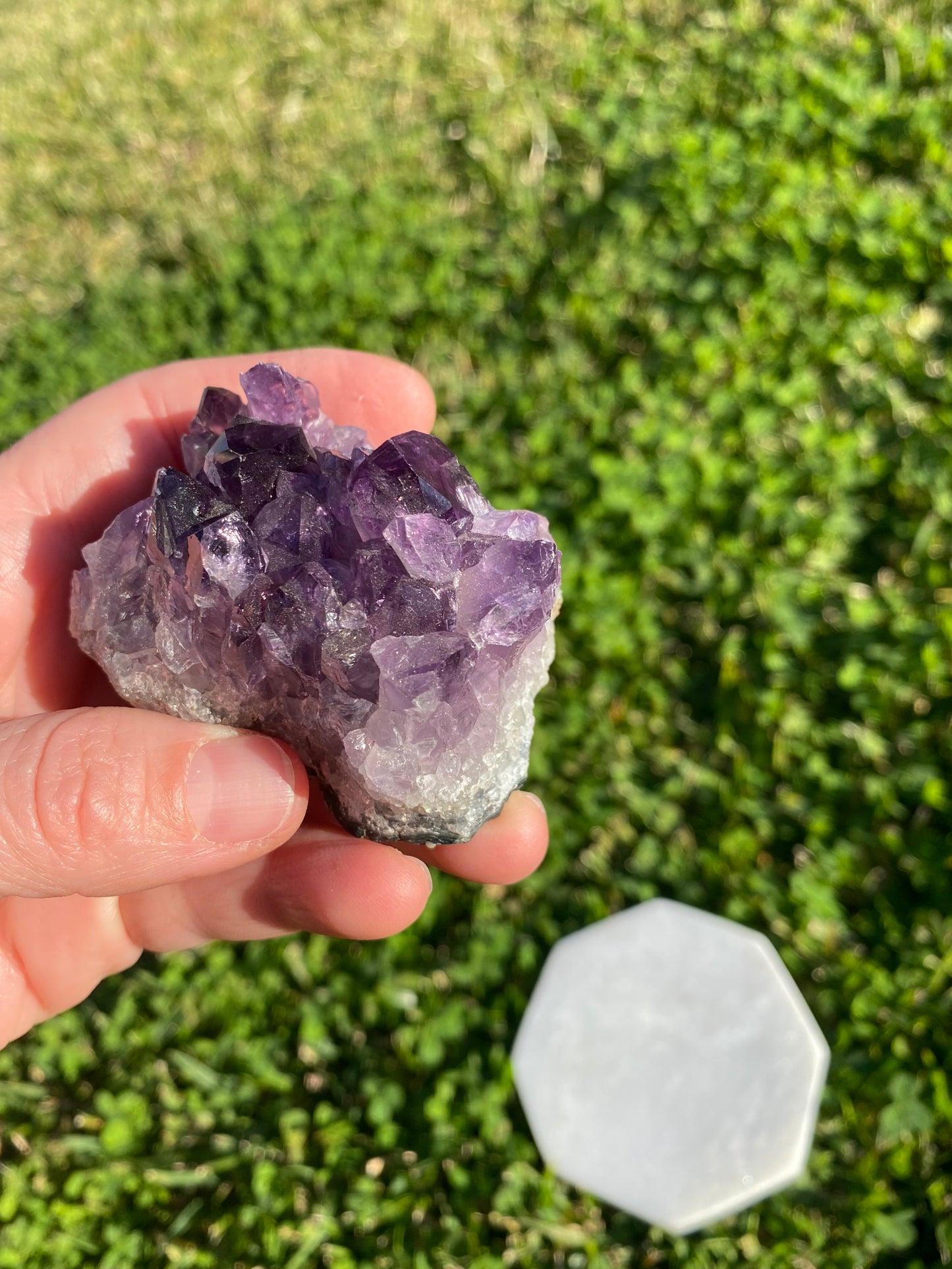 Amethyst cluster clear quartz crystal gemstone geode healing crystal business shop Ryde Chatswood Sydney Australia free gift Feng Shui