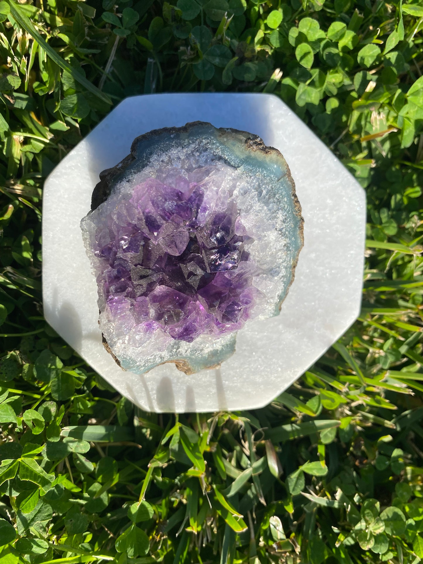 Amethyst small cluster geode | 158 grams