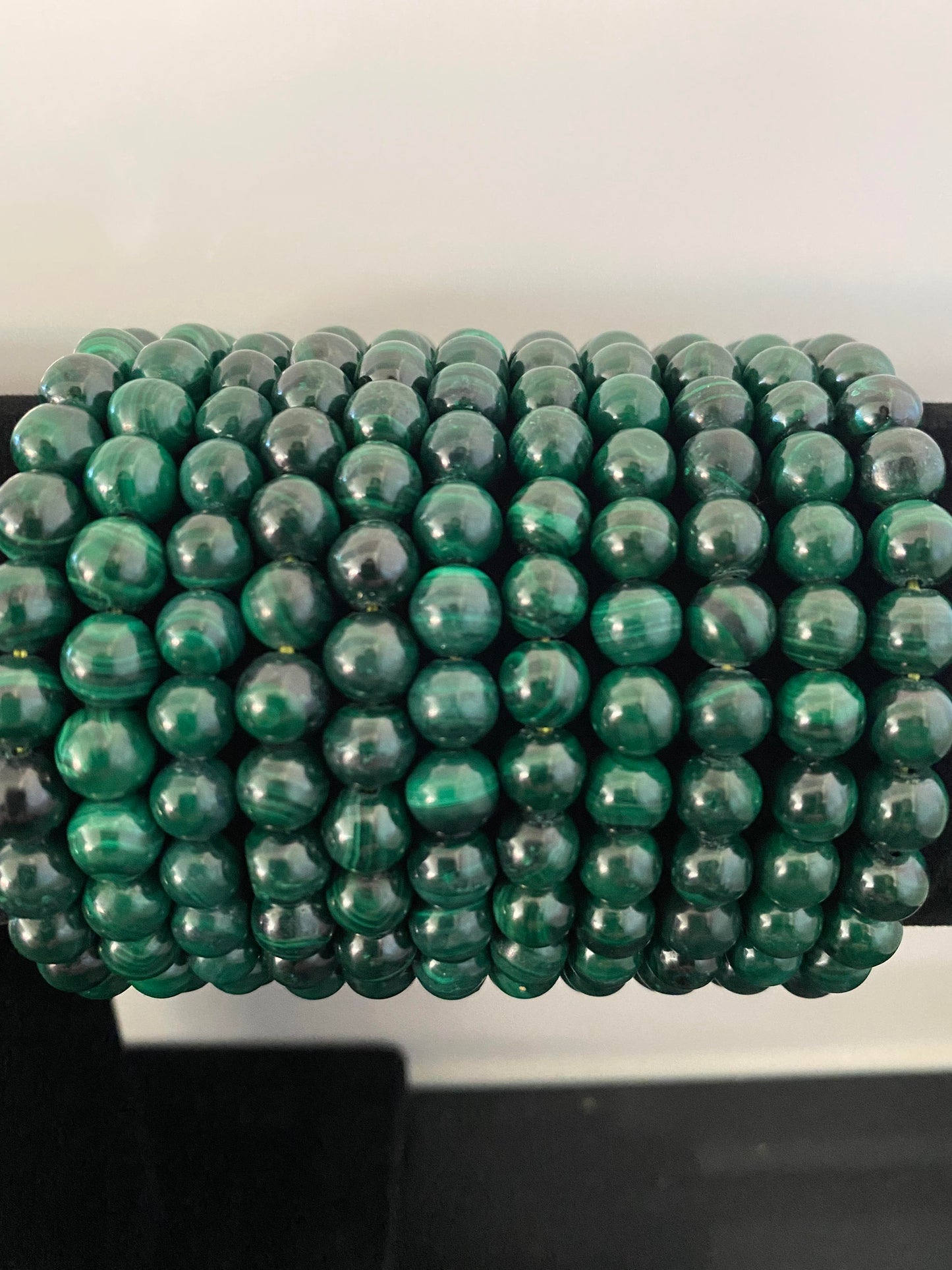 Deep green Malachite crystal stone rock Beads Bracelets 6mm 0.8cm Healing Crystals Shop business Ryde Sydney Australia