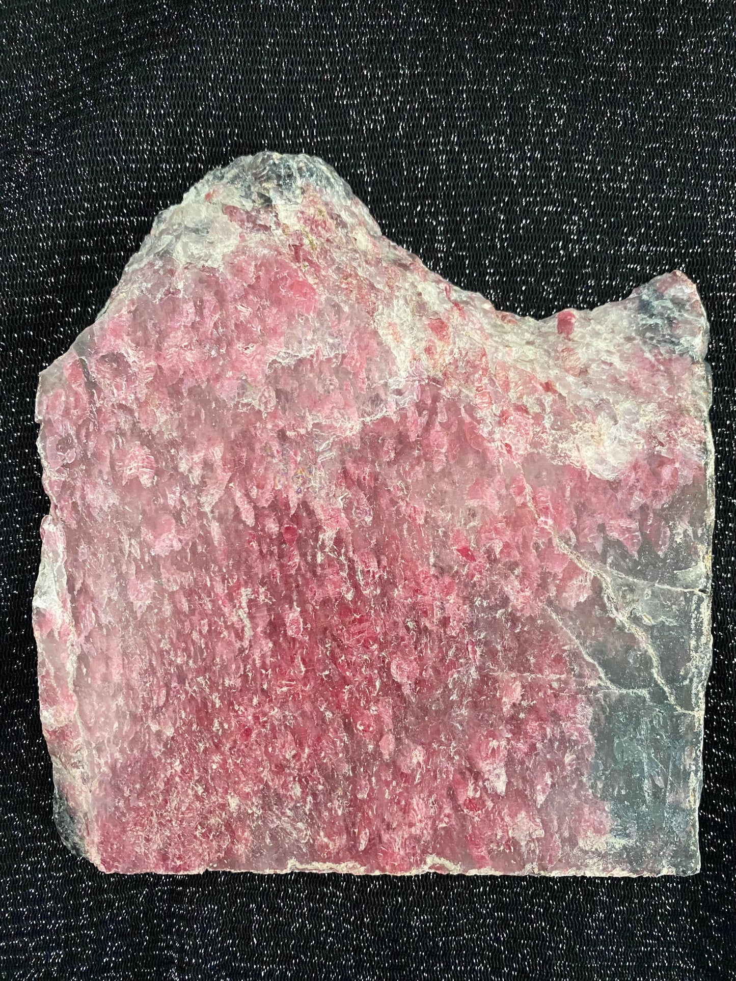 rhodanite pink black tourmaline slab polished natural crystal quartz rock specimen mineral raw Feng Shui crystal shop business Ryde Sydney Australia healing stone 3